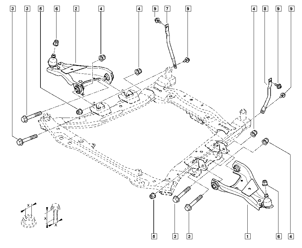 DACIA 54 50 012 25R - Neatkarīgās balstiekārtas svira, Riteņa piekare adetalas.lv