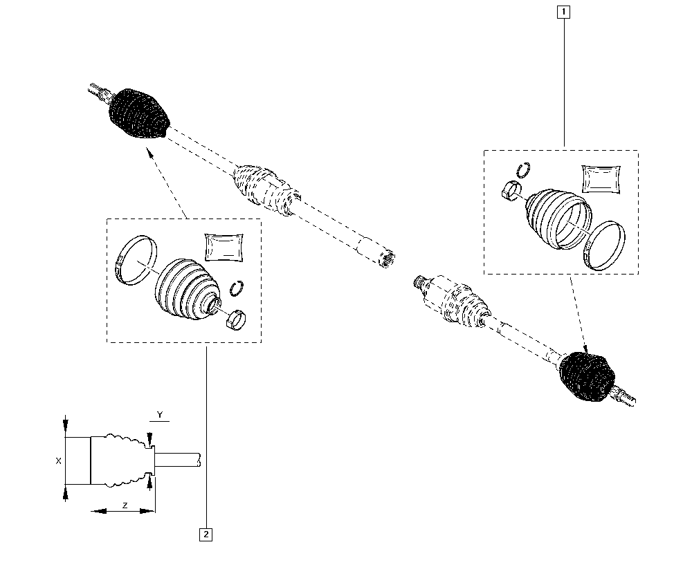 RENAULT 77 01 209 924 - Putekļusargs, Piedziņas vārpsta adetalas.lv