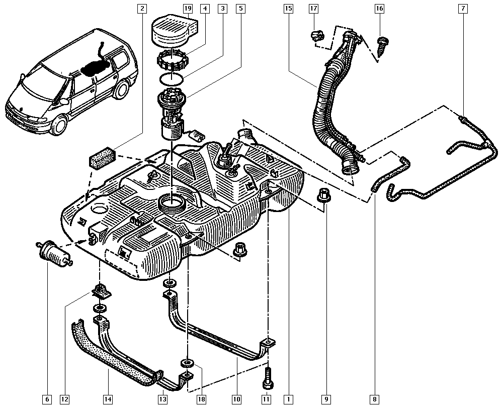 RENAULT 60 25 315 873 - Degvielas sūknis adetalas.lv