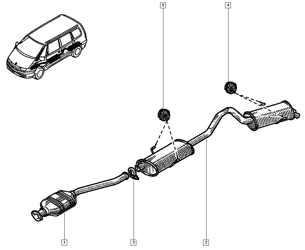 CITROËN 6025308327 - Savienojošie elementi, Izplūdes gāzu sistēma adetalas.lv