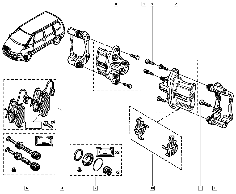 RENAULT 6025370396 - Bremžu suports adetalas.lv