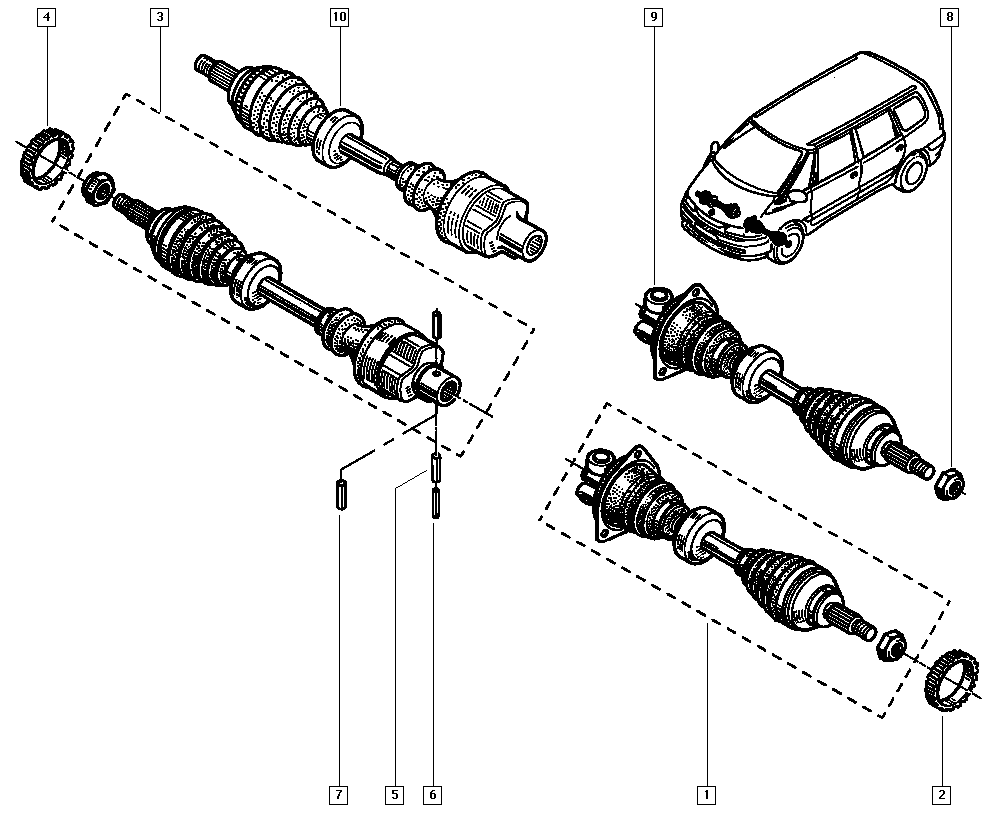 RENAULT 8200029470 - Piedziņas vārpsta adetalas.lv