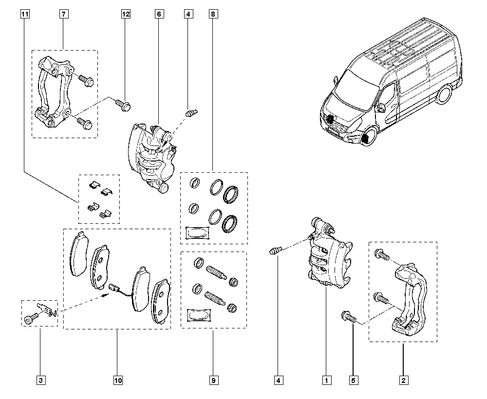 NISSAN 410601061R - Bremžu uzliku kompl., Disku bremzes adetalas.lv