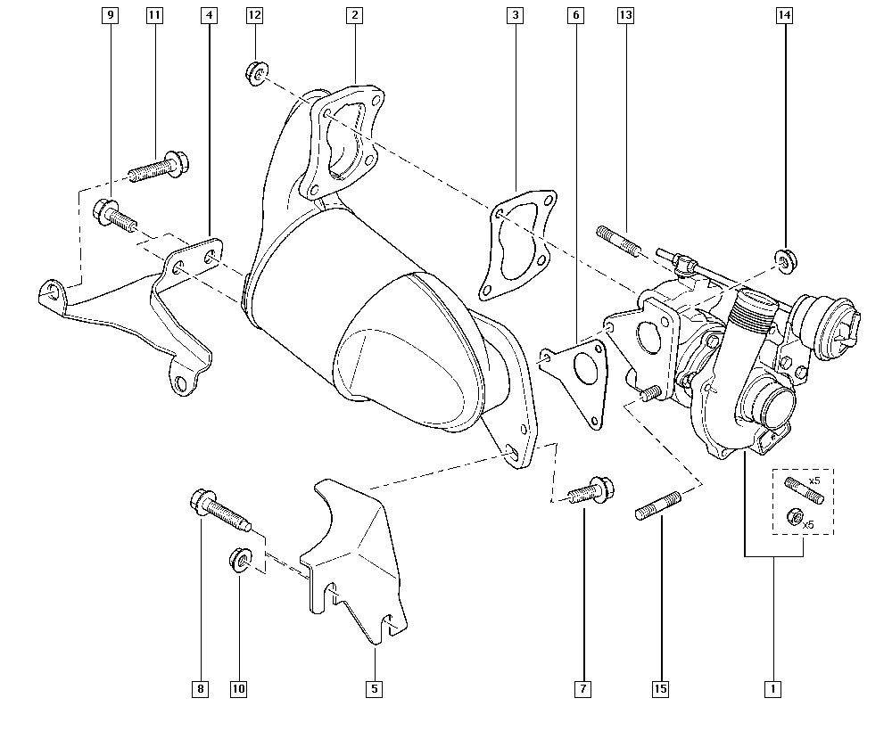 RENAULT 82.00.366.508 - Blīve, Izplūdes caurule adetalas.lv