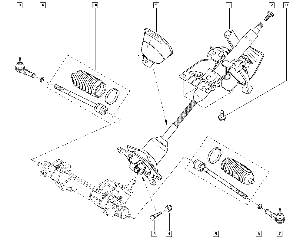 DACIA 7701472735 - Aksiālais šarnīrs, Stūres šķērsstiepnis adetalas.lv