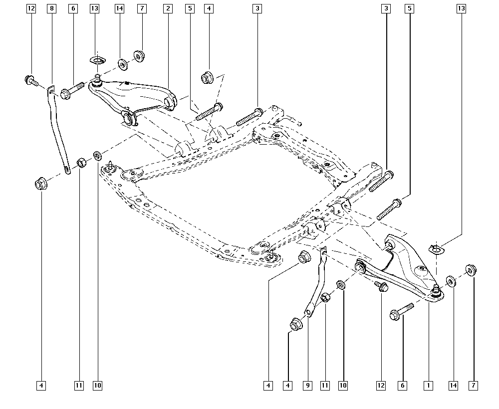 NISSAN 5450 113 62R - Neatkarīgās balstiekārtas svira, Riteņa piekare adetalas.lv