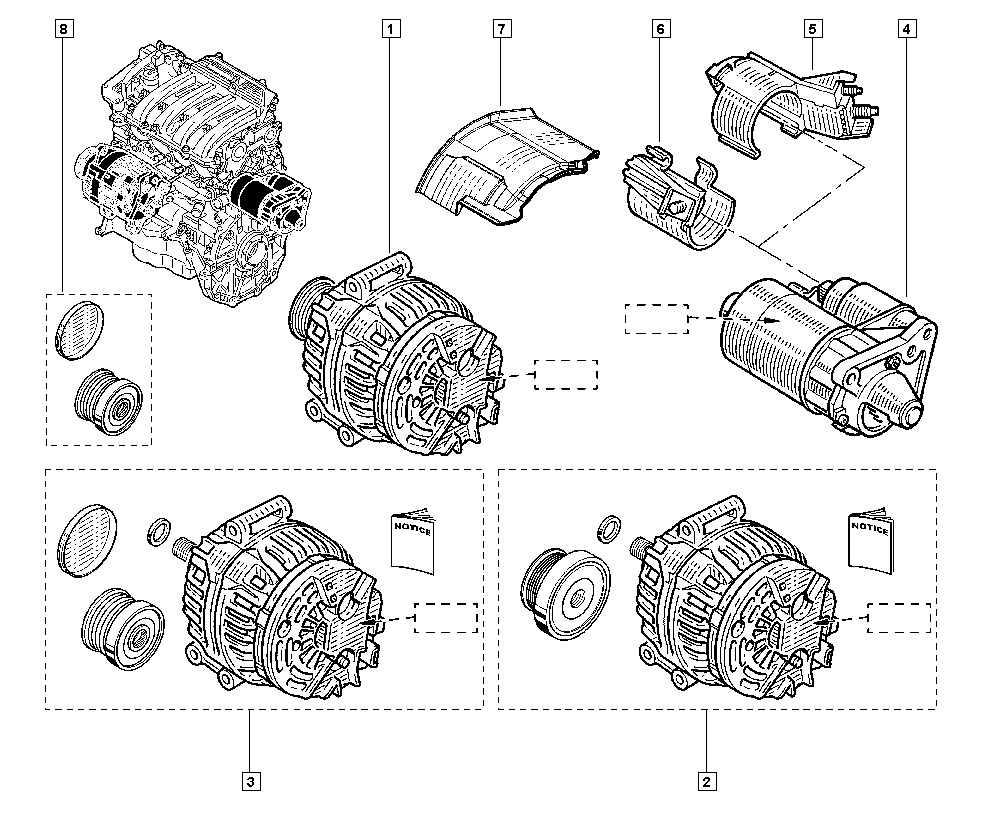 RENAULT 82 00 103 744 - Ģenerators adetalas.lv