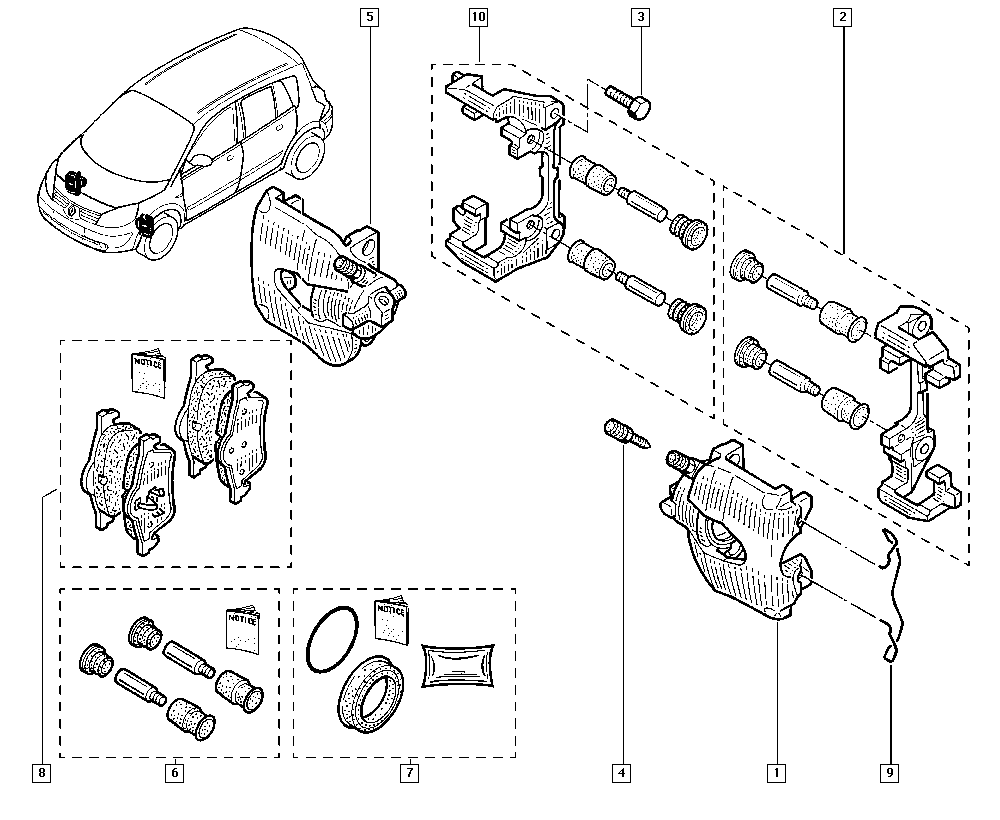 RENAULT TRUCKS 77 01 209 670 - Bremžu uzliku kompl., Disku bremzes adetalas.lv