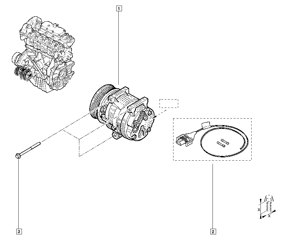 Opel 8200454172 - Kompresors, Gaisa kond. sistēma adetalas.lv