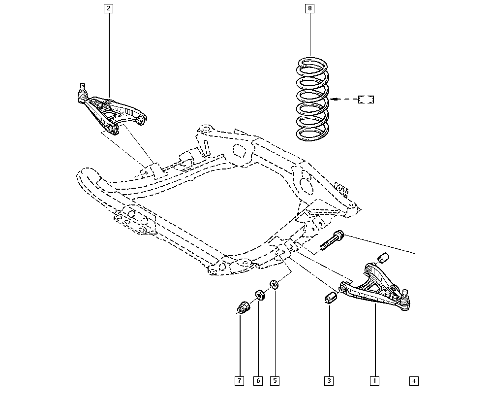 RENAULT 8200 942 407 - Neatkarīgās balstiekārtas svira, Riteņa piekare adetalas.lv