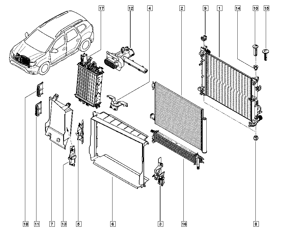 RENAULT 21 41 000 78R - Radiators, Motora dzesēšanas sistēma adetalas.lv