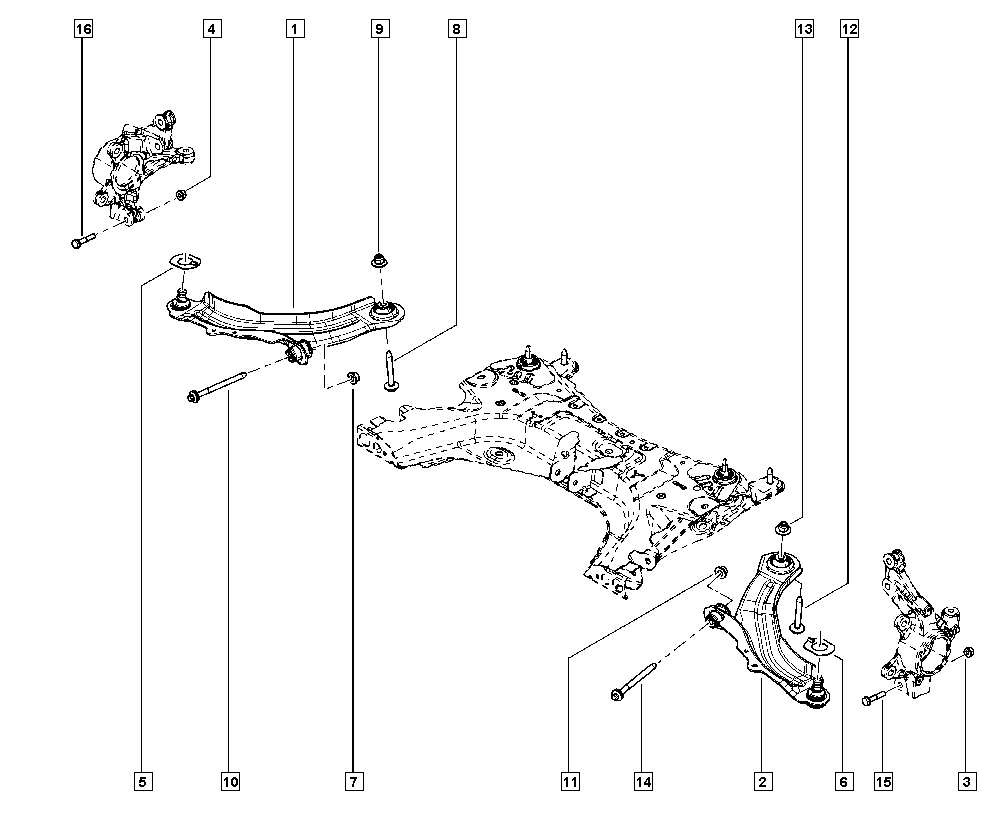 RENAULT 545049968R - Neatkarīgās balstiekārtas svira, Riteņa piekare adetalas.lv