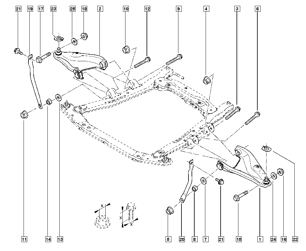 DACIA 545001064R - Neatkarīgās balstiekārtas svira, Riteņa piekare adetalas.lv