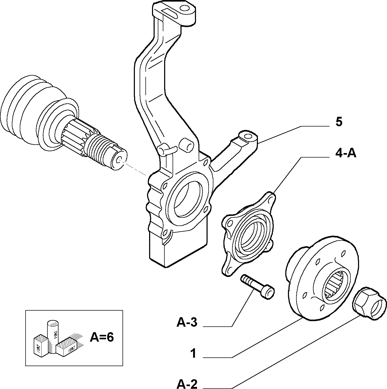 FIAT 46541344 - Riteņa rumbas gultņa komplekts adetalas.lv