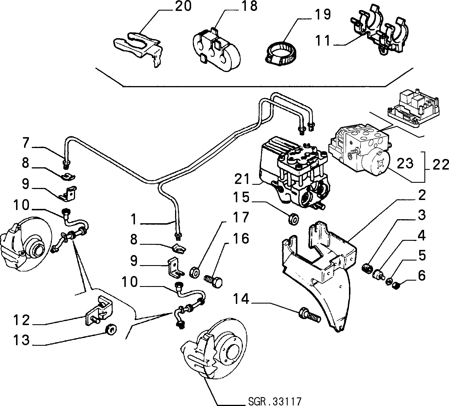 FIAT 71736965 - Bremžu šļūtene adetalas.lv