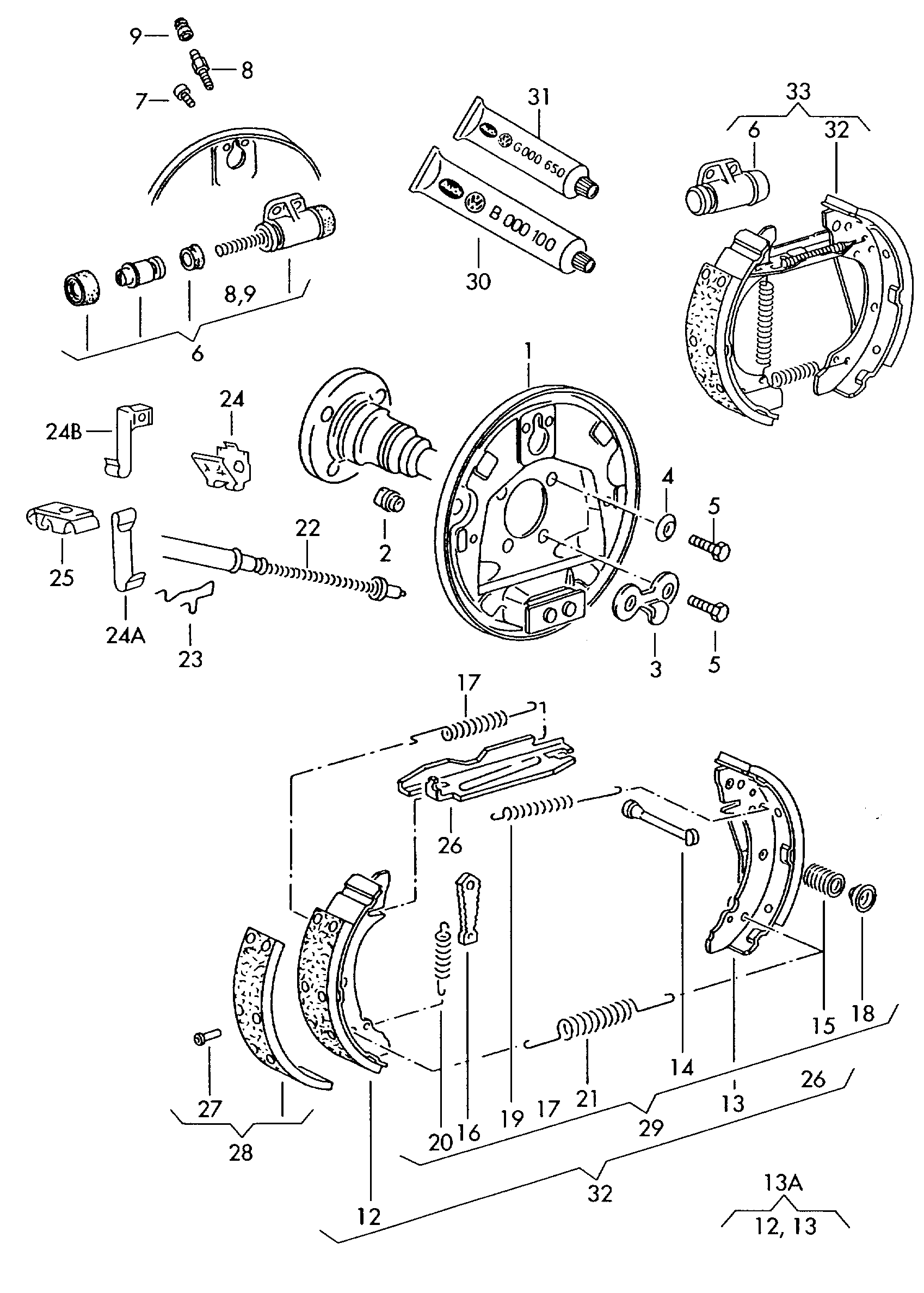 VAG 6N0 611 053 - Riteņa bremžu cilindrs adetalas.lv