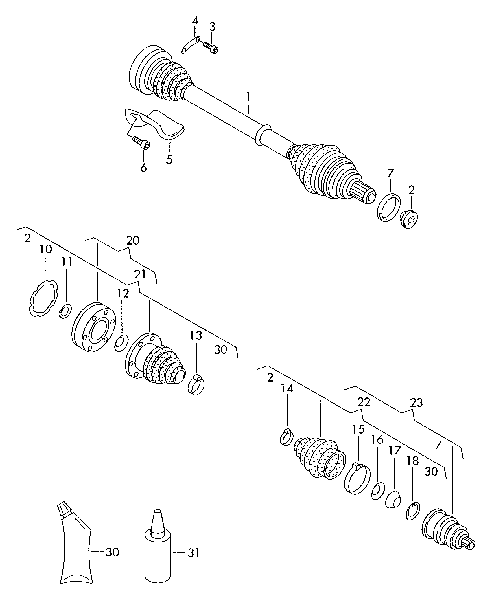 VAG 6Q0 498 201 A - Putekļusargs, Piedziņas vārpsta adetalas.lv