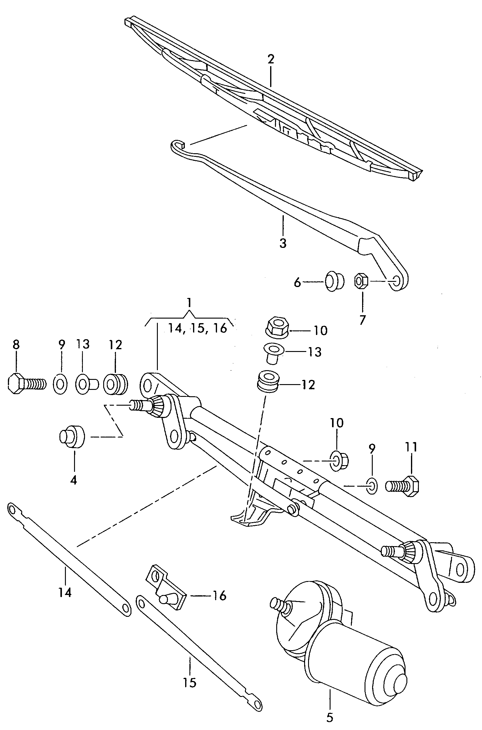 Seat 6K1955427 - wiper blade adetalas.lv