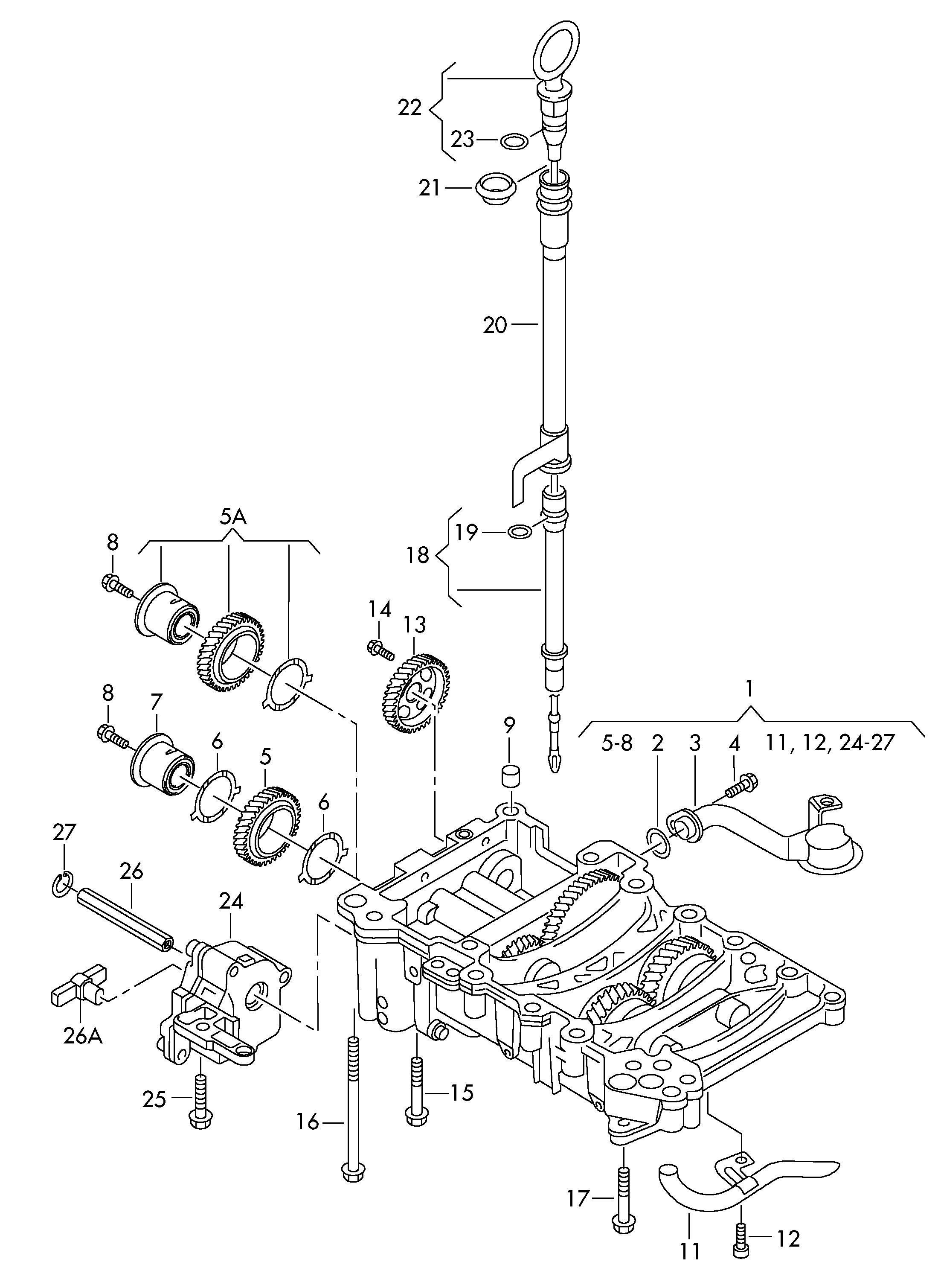 VAG 038 103 663C - Piltuve, Eļļas tausts adetalas.lv