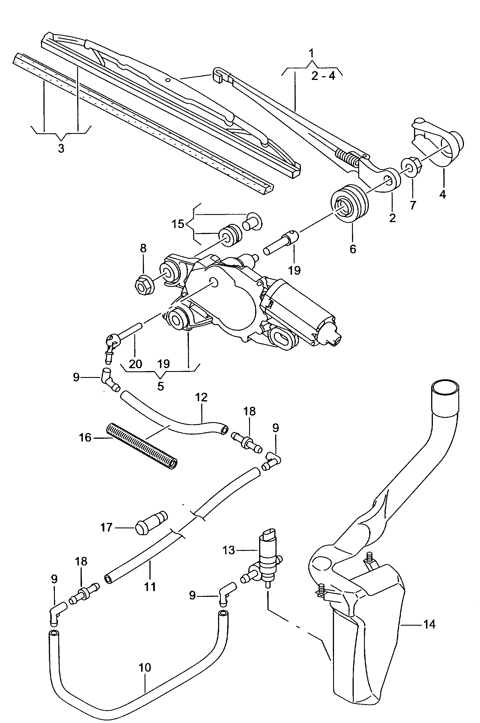 Seat 6L6955425 - Stikla tīrītāja slotiņa adetalas.lv