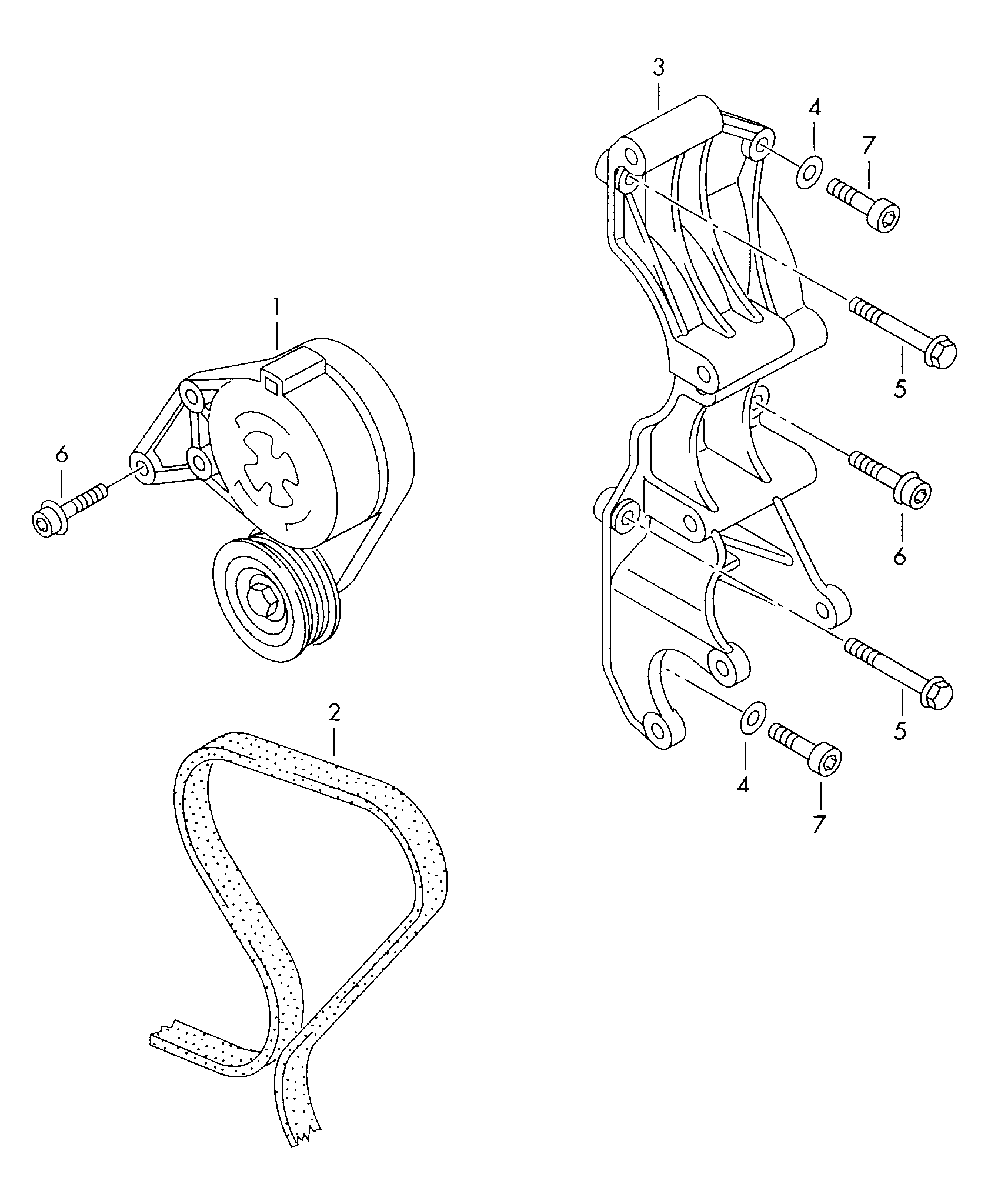 VW 071 145 299 D - Parazīt / Vadrullītis, Ķīļrievu siksna adetalas.lv