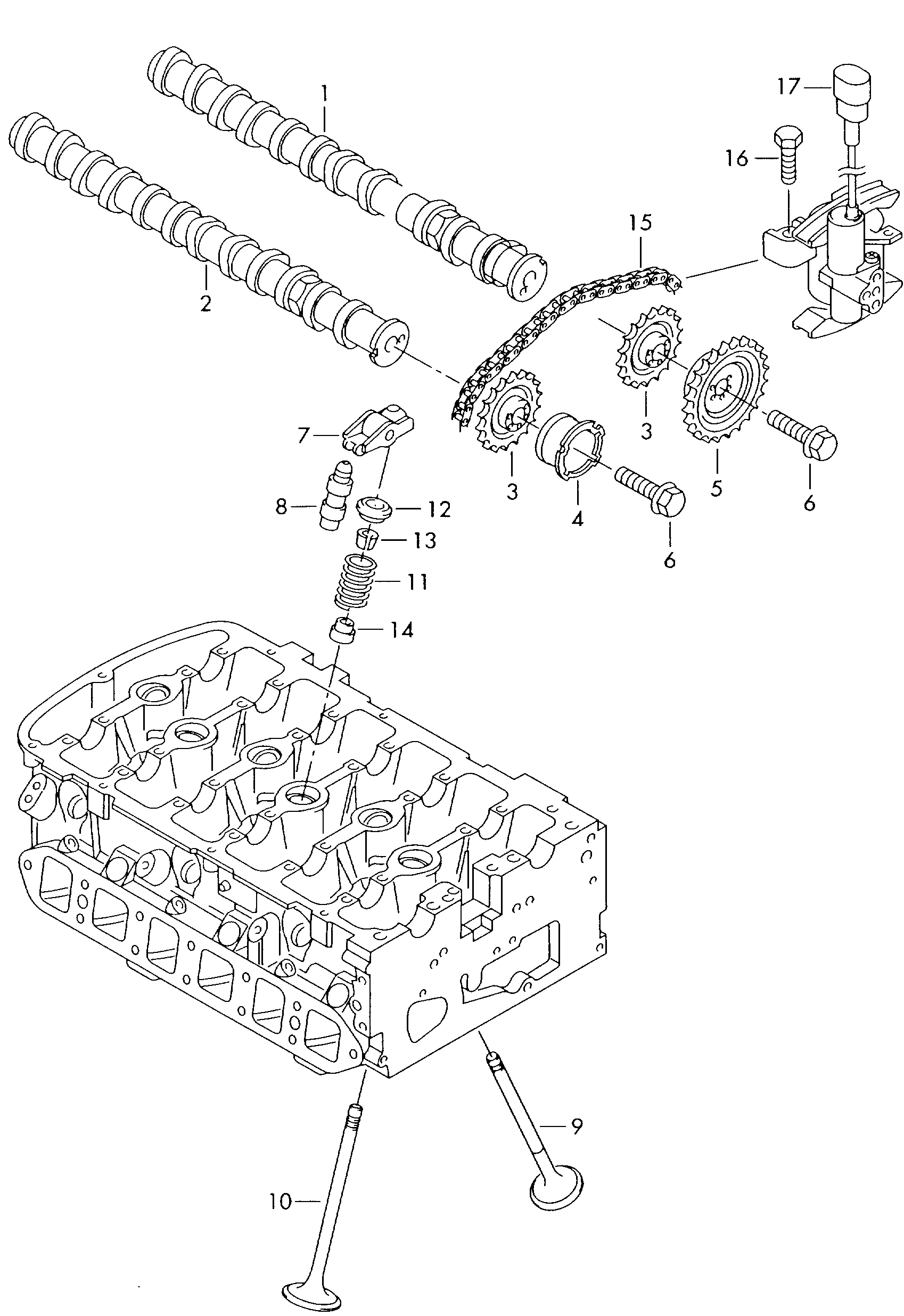 AUDI 022 109 423 C - Bīdītājs adetalas.lv