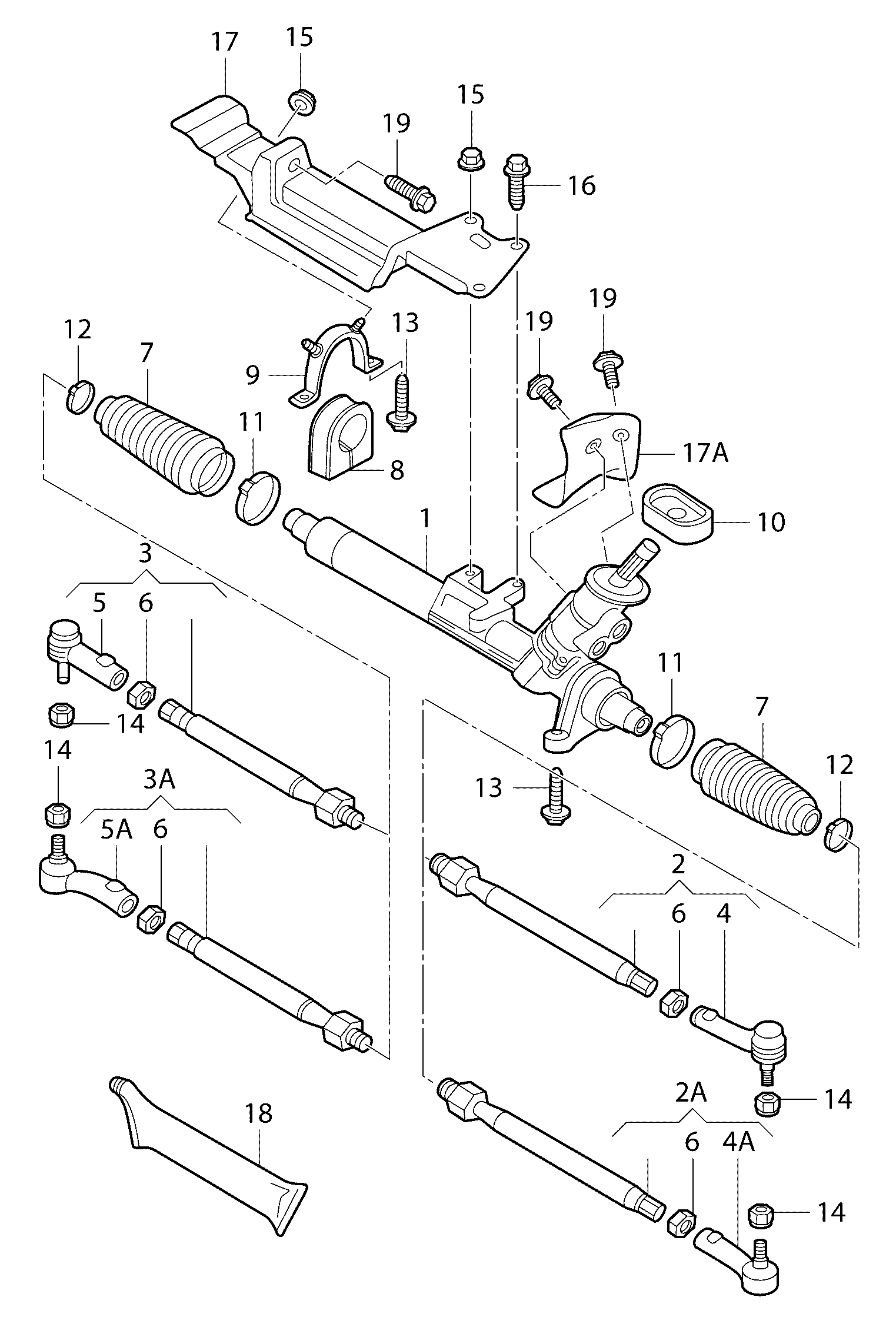 VAG 1J1 422 063 N - Stūres mehānisms adetalas.lv