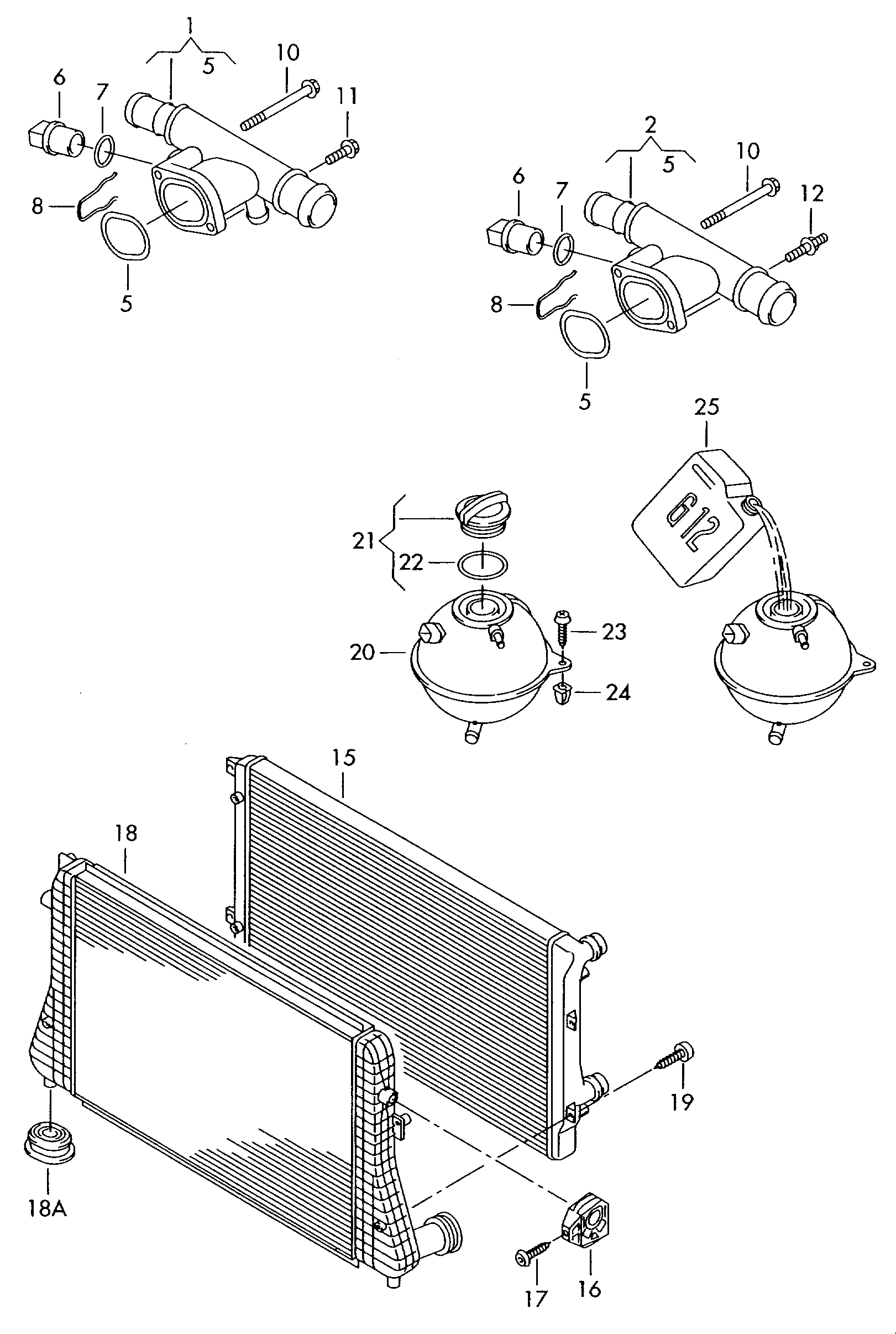 VAG 1K0 121 251 EH - Radiators, Motora dzesēšanas sistēma adetalas.lv