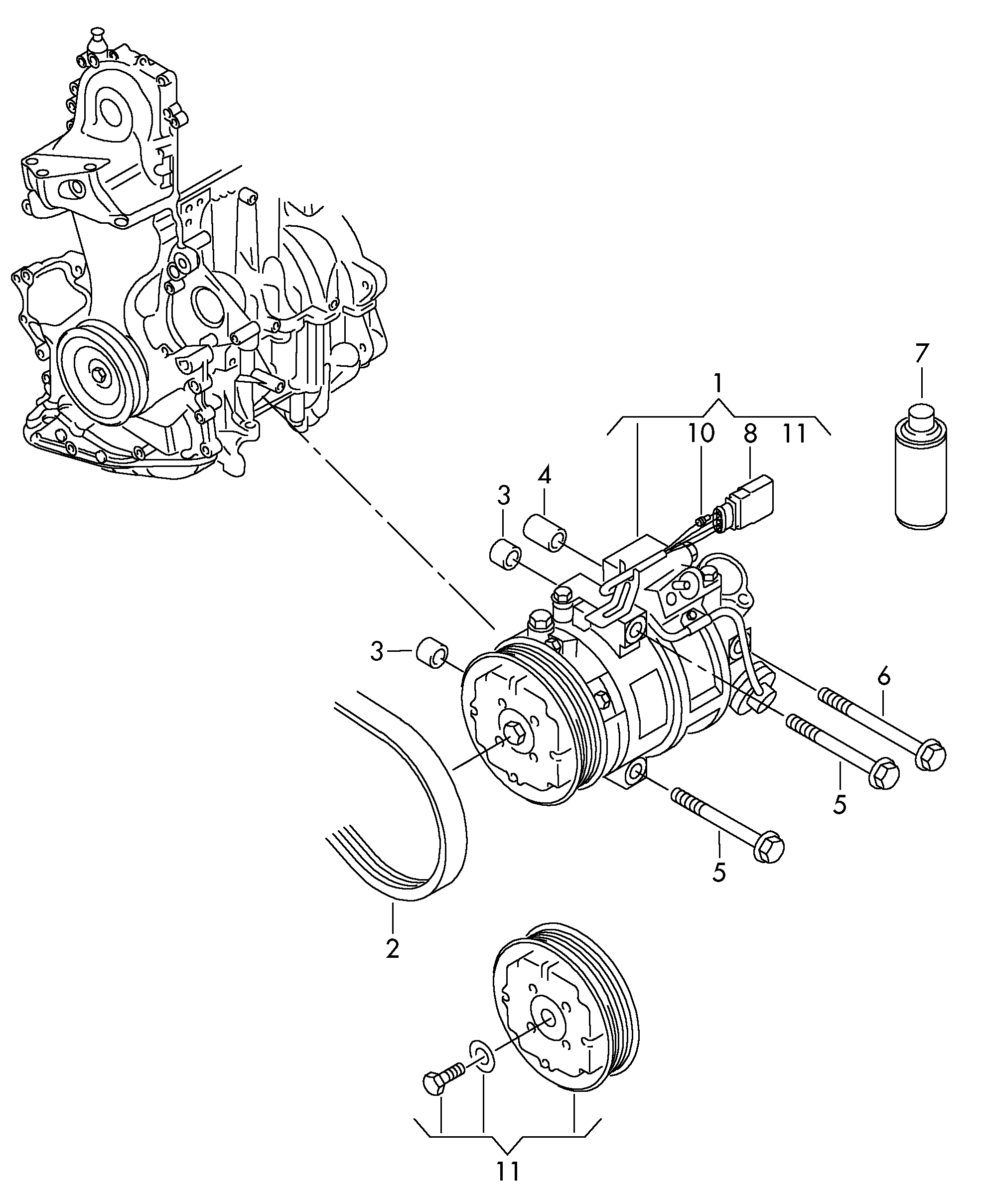 Seat 6Q0 820 808 G - Kompresors, Gaisa kond. sistēma adetalas.lv