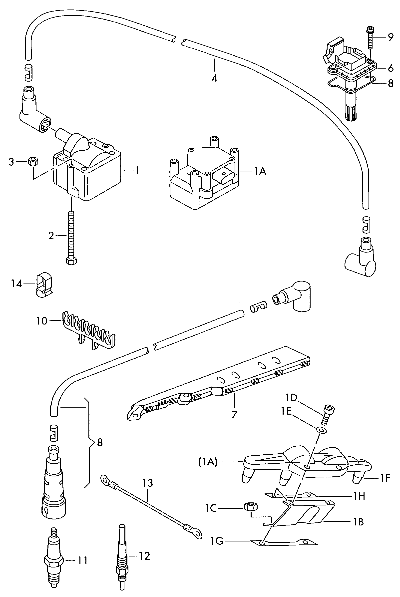 Seat 101 000 060 AA - Aizdedzes svece adetalas.lv