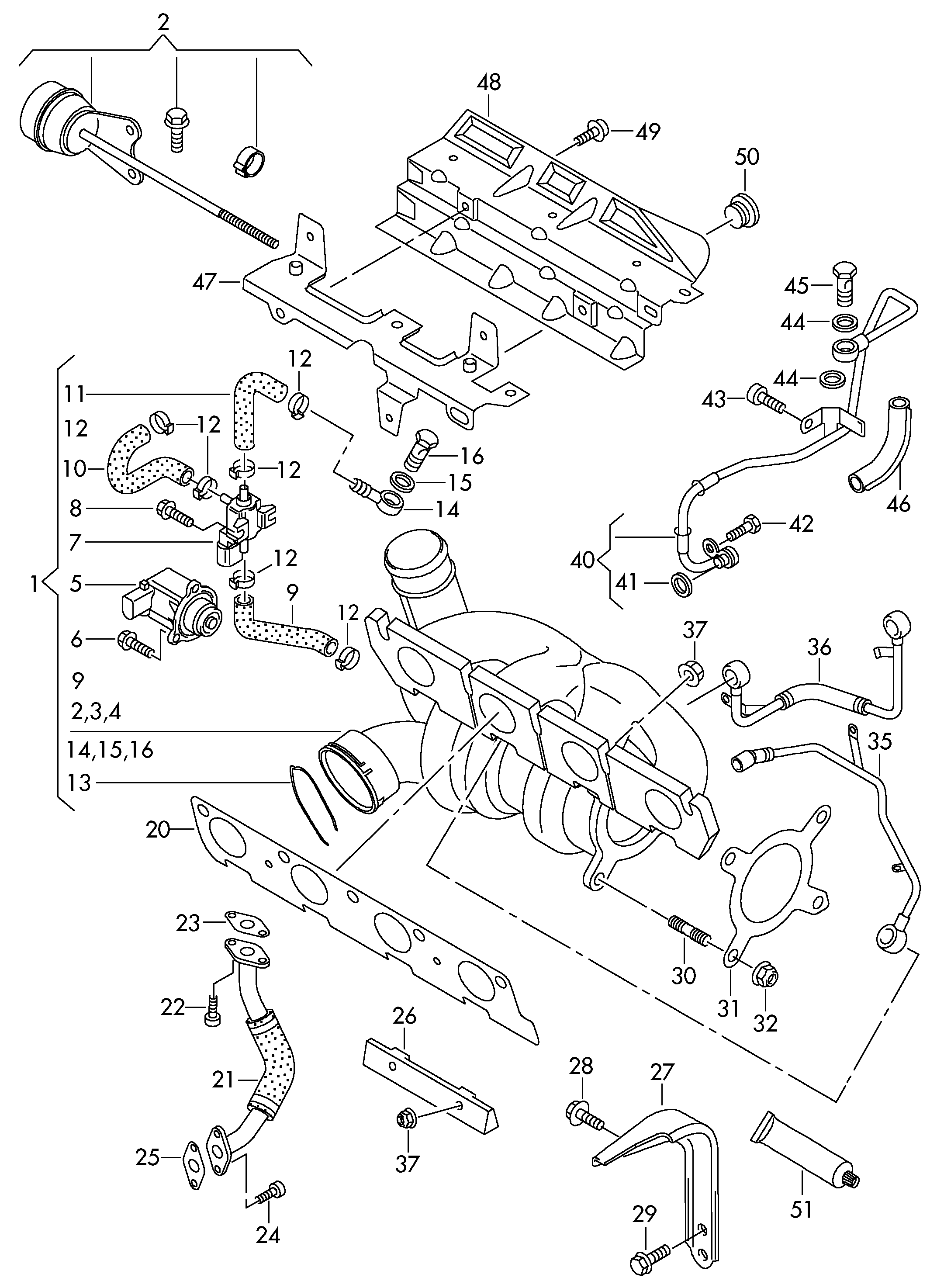 VAG 06J145771D - Eļļas cauruļvads, Kompresors adetalas.lv