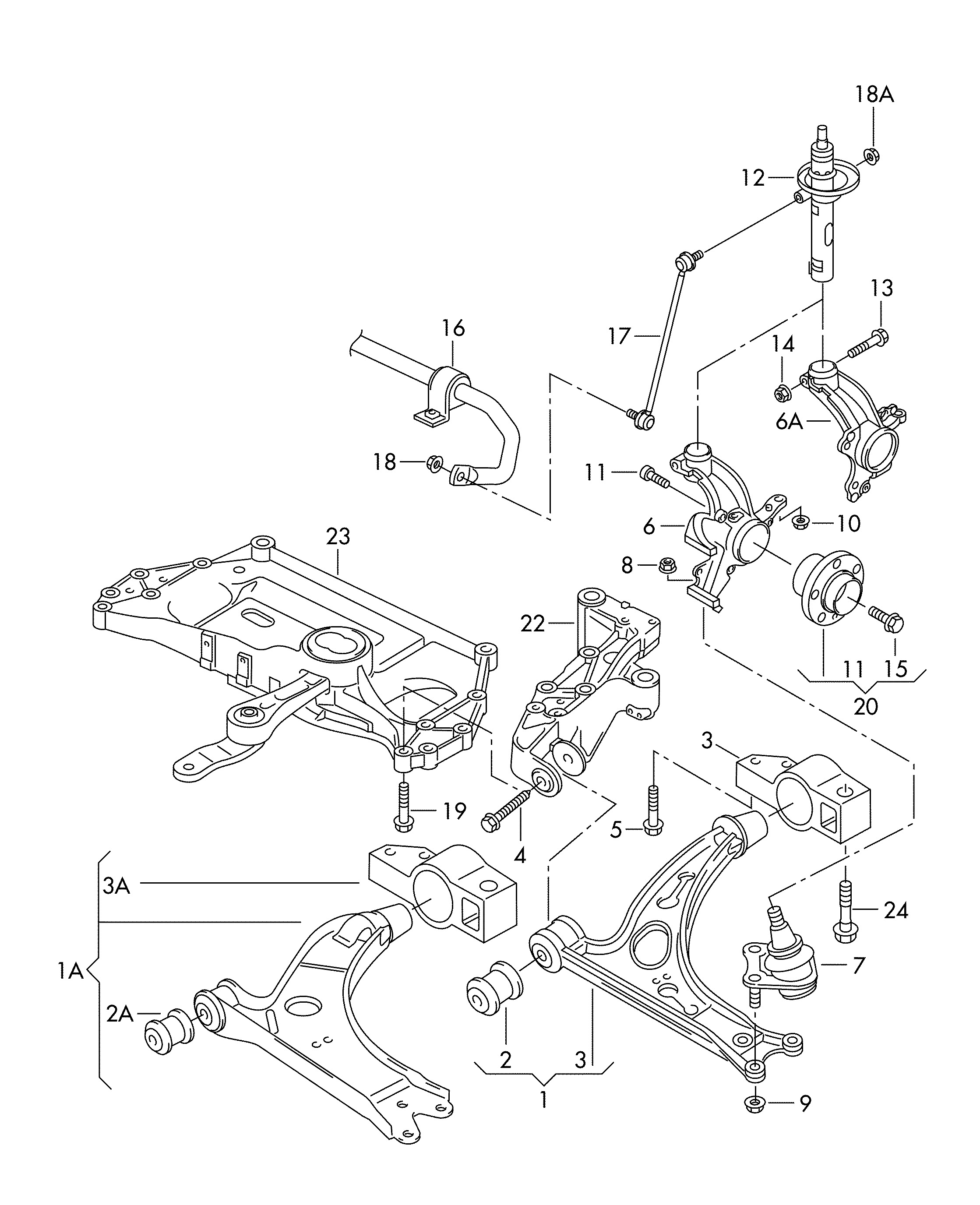 Seat 1K0 407 151 BC - Neatkarīgās balstiekārtas svira, Riteņa piekare adetalas.lv