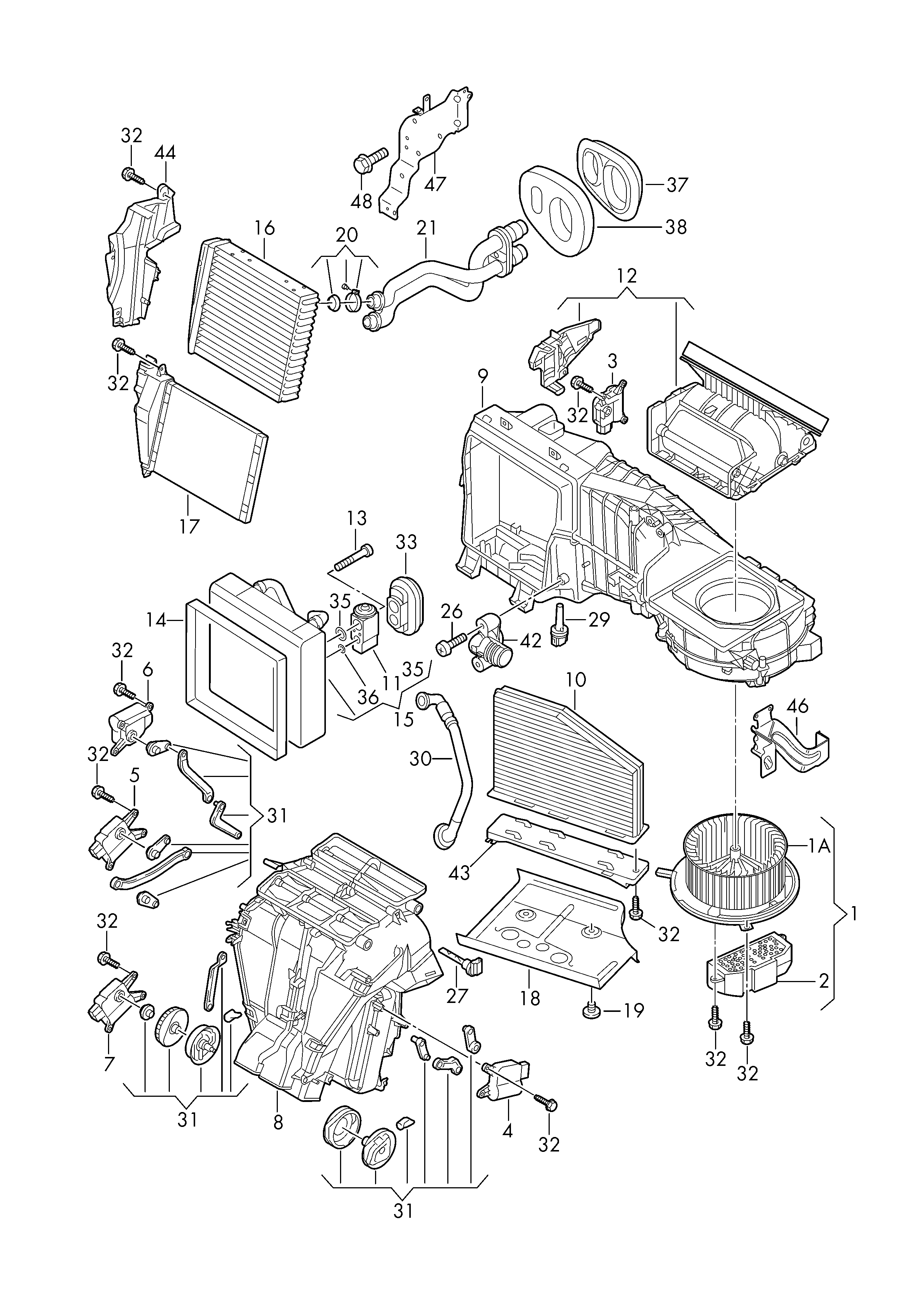 VAG 3C0 819 031 A - Radiators, Motora dzesēšanas sistēma adetalas.lv