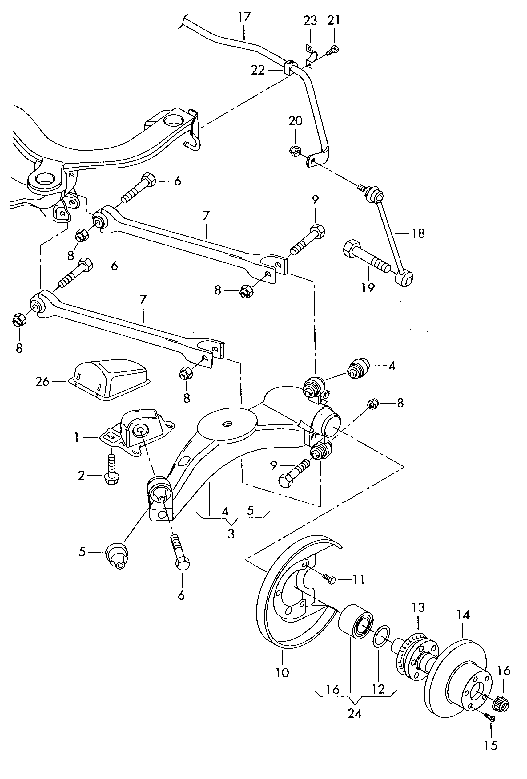 Bentley N   101 064 02 - Remkomplekts, Riteņa piekare adetalas.lv