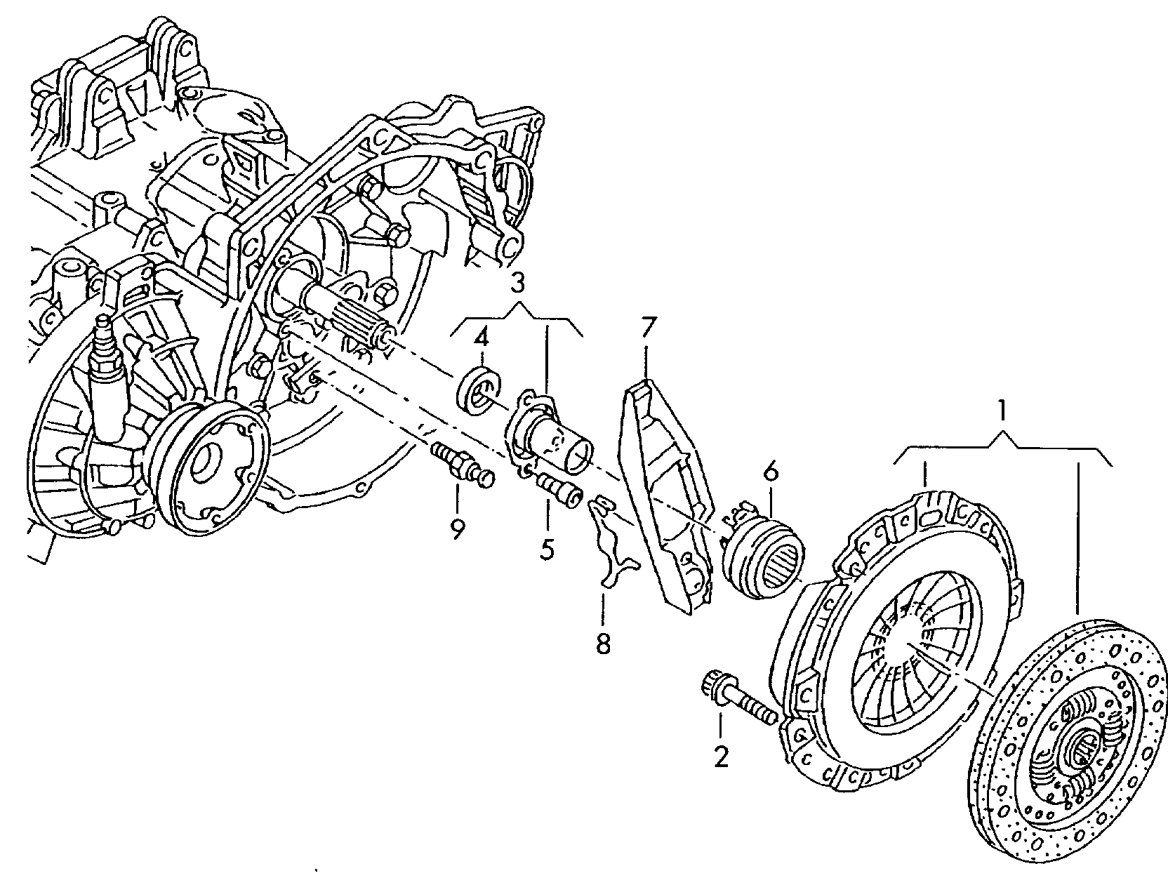 AUDI 038141032 - Sajūga komplekts adetalas.lv