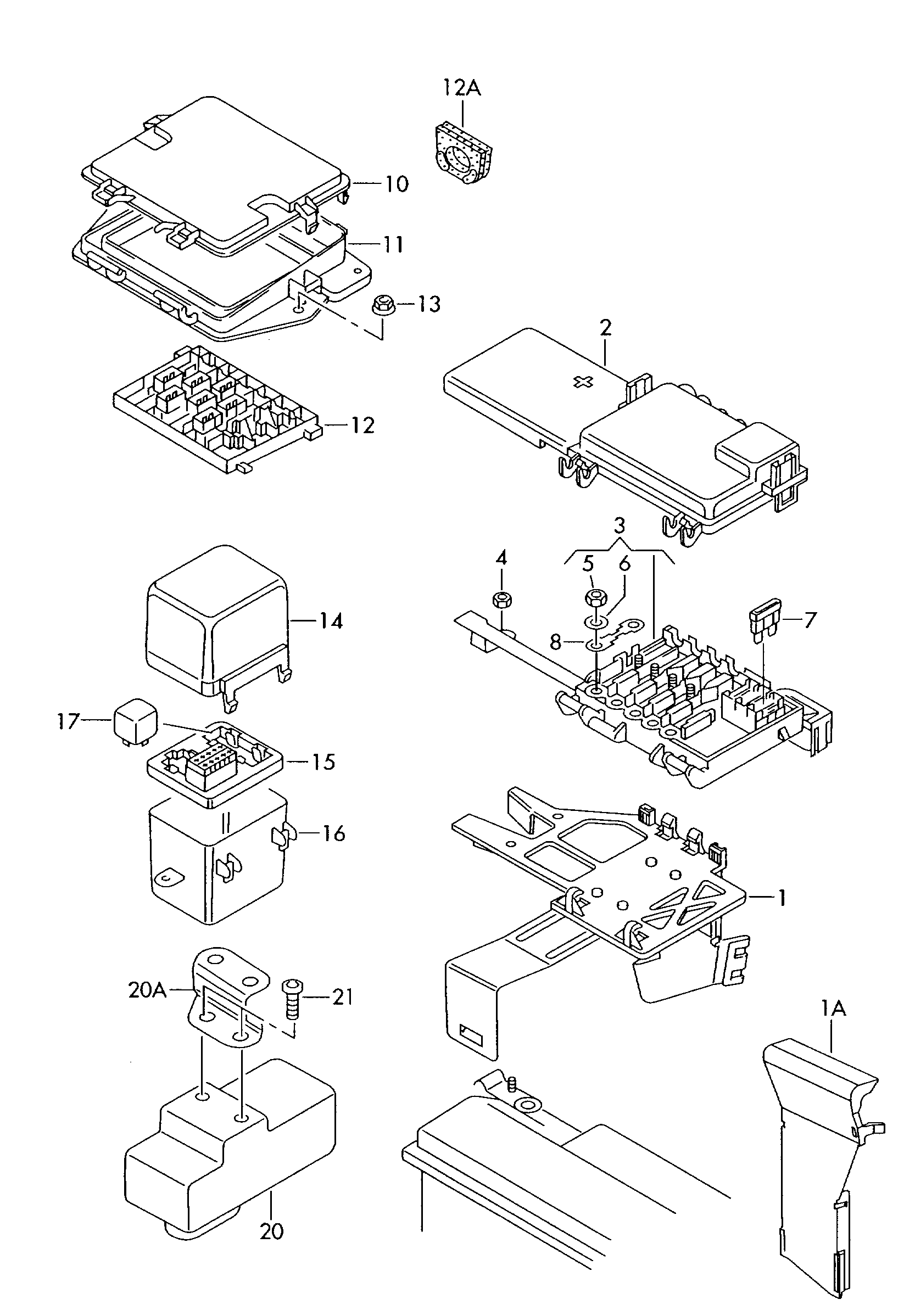 VW 8D0 951 253 A - Relejs, Darba strāva adetalas.lv