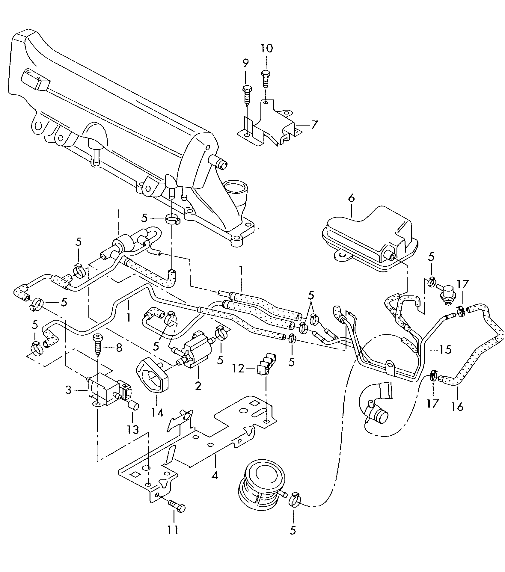 VW 026 906 283 J - Spiediena pārveidotājs, Izpl. gāzu vadība adetalas.lv