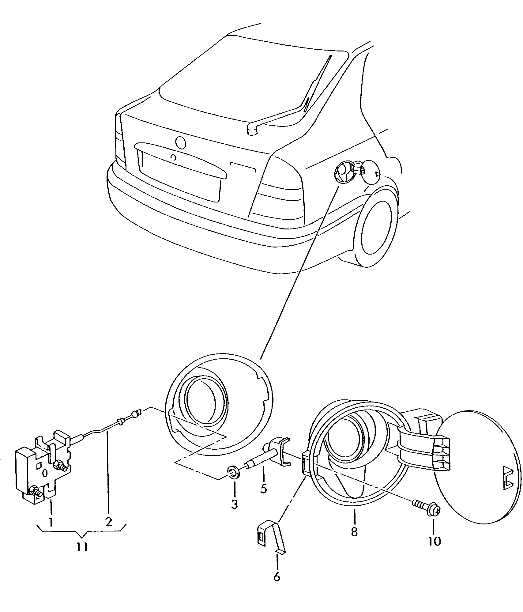 Skoda 3B0 810 773D - Regulēšanas elements, Centrālā atslēga adetalas.lv