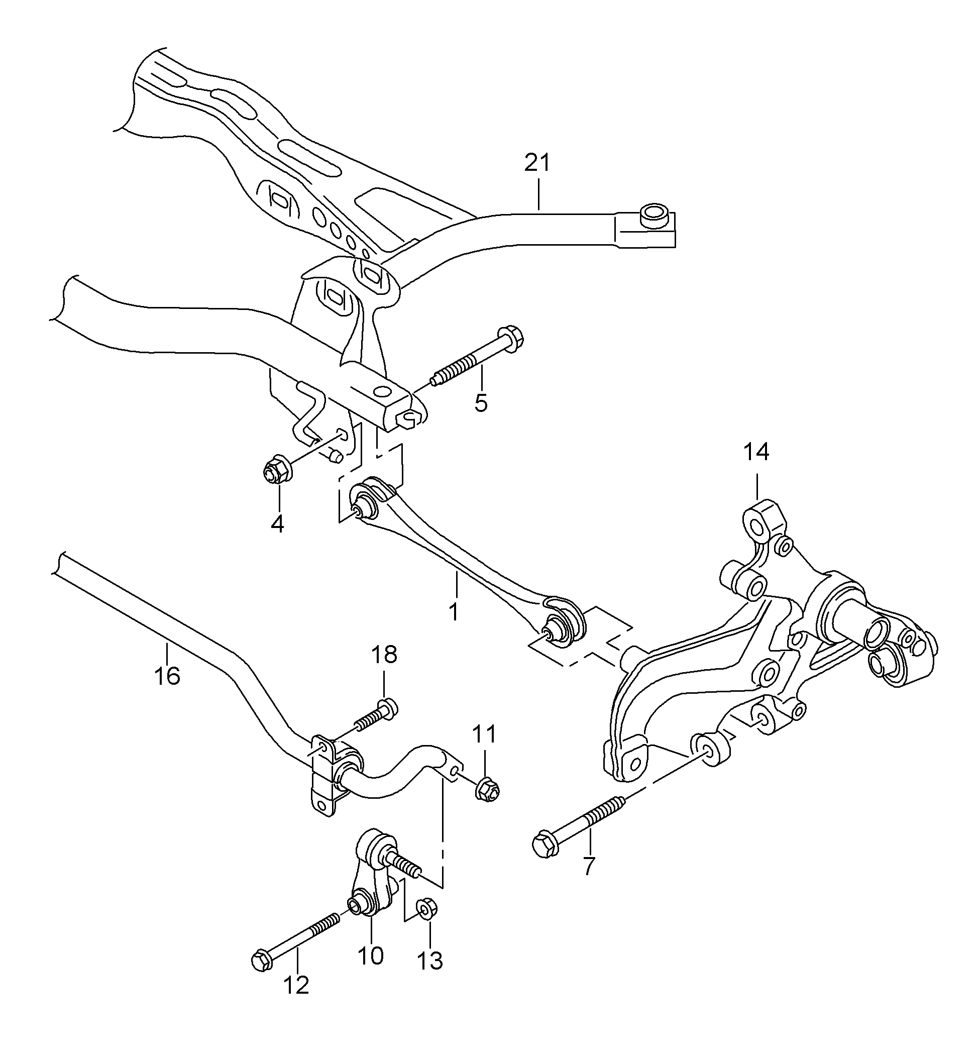 AUDI 5Q0 501 529 C - Piekare, Šķērssvira adetalas.lv