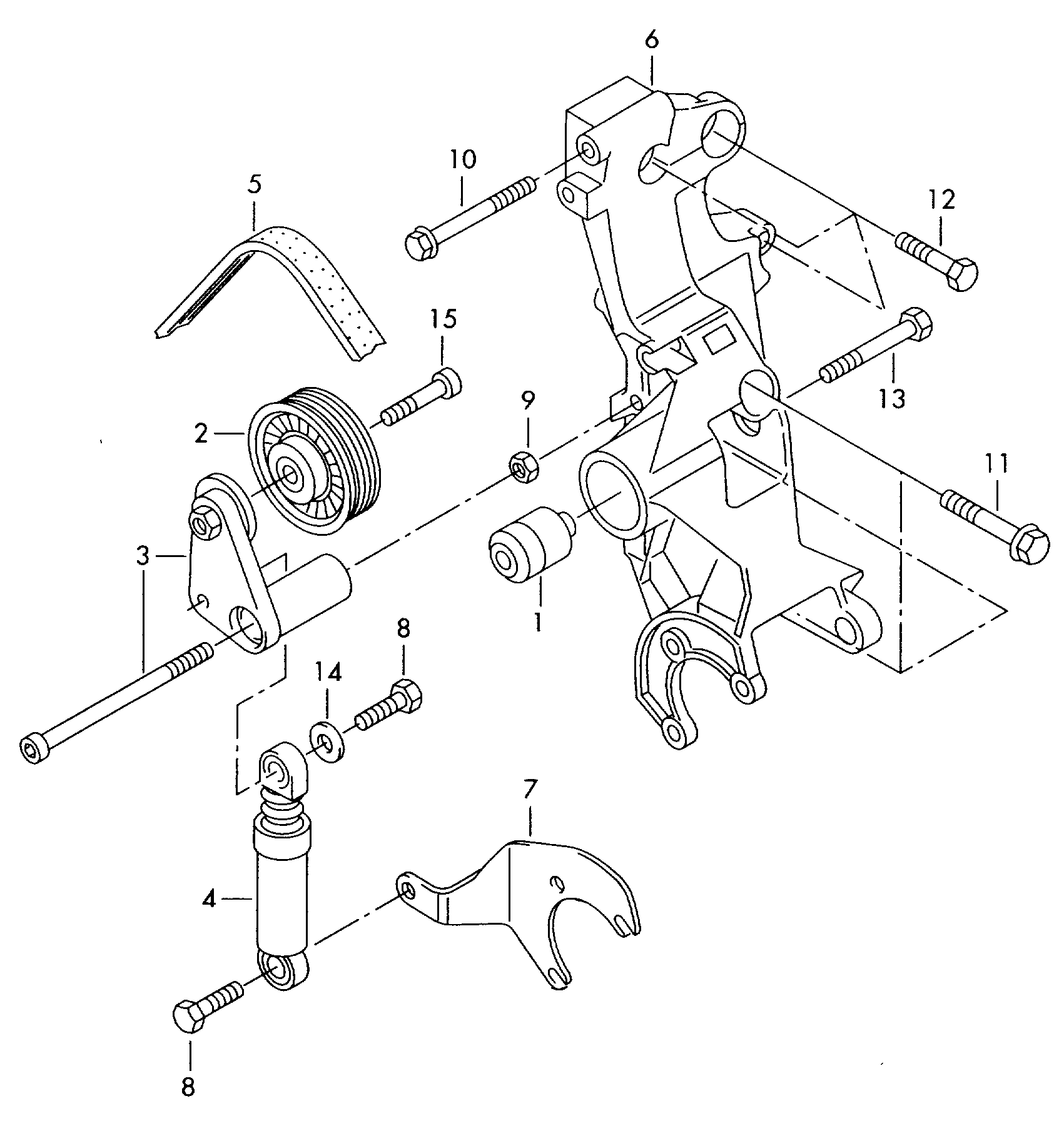 Seat 038145283A - Siksnas spriegotājs, Ķīļsiksna adetalas.lv