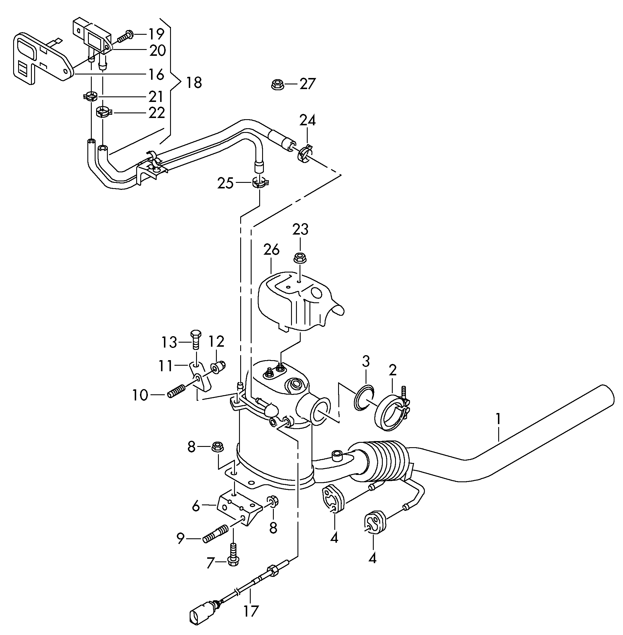 AUDI 6R0254700MX - Nosēdumu / Daļiņu filtrs, Izplūdes gāzu sistēma adetalas.lv