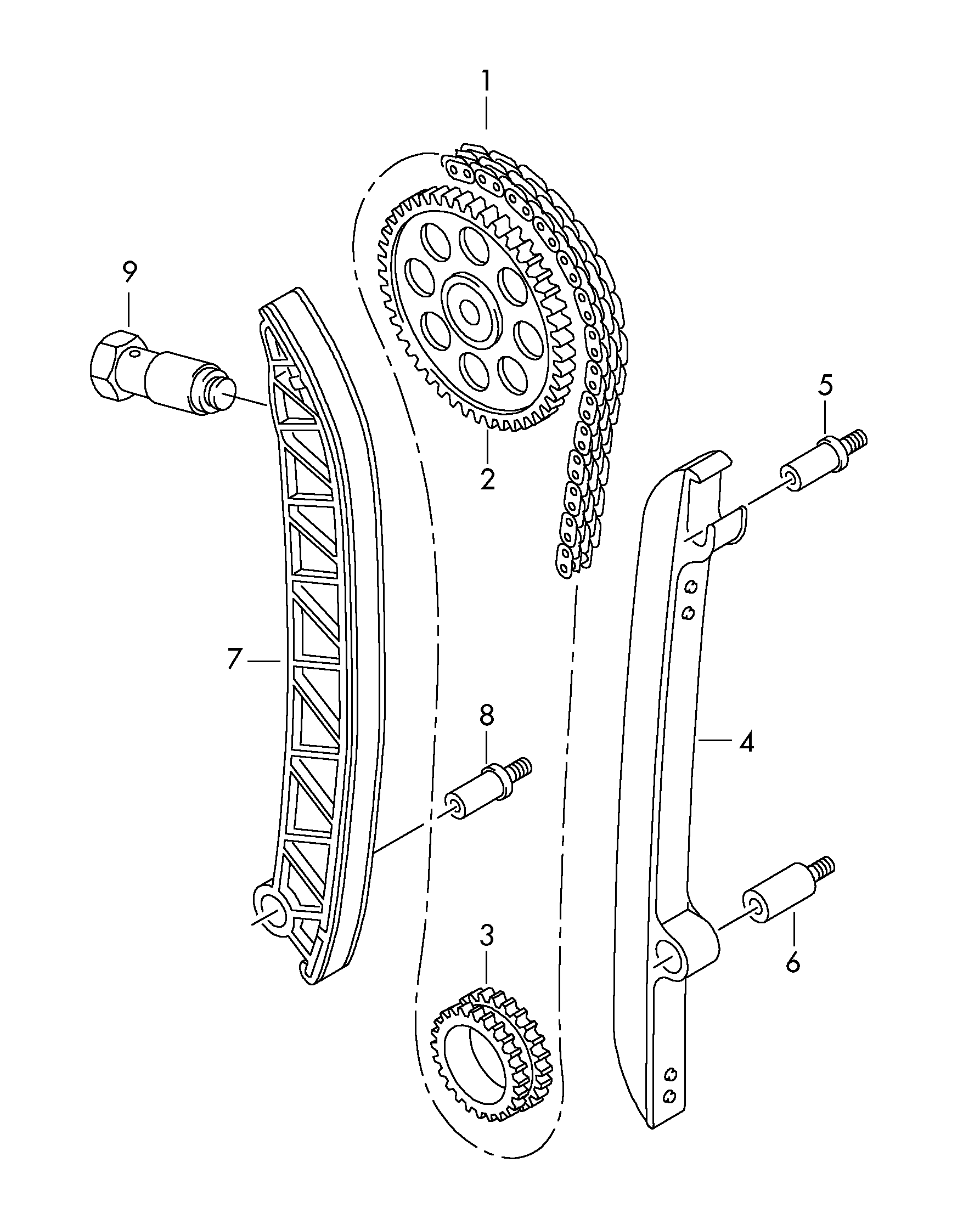 Skoda 03F 109 507 F - Spriegotājs, Piedziņas ķēde adetalas.lv