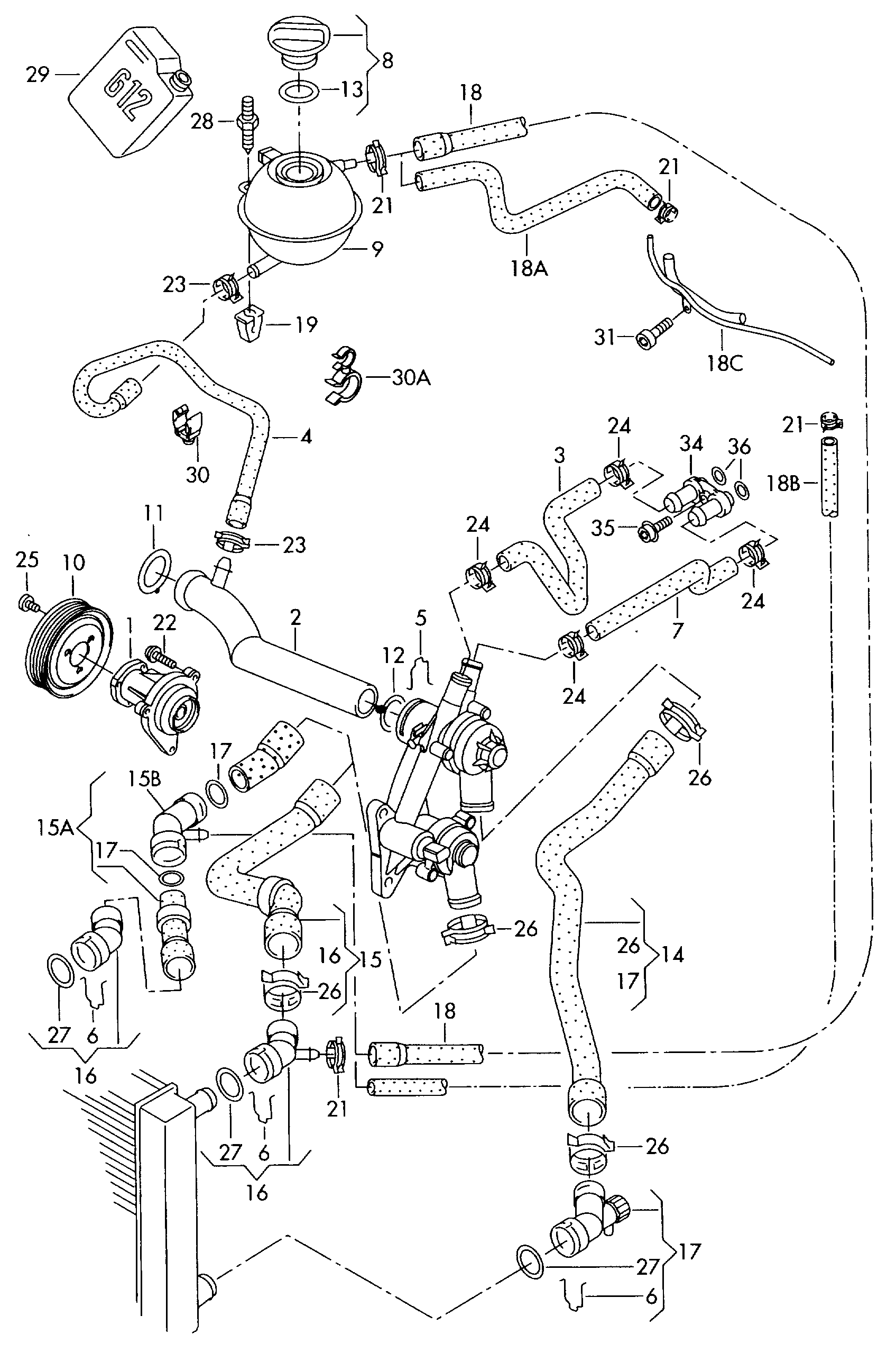 VW 6Q0 122 291 E - Dzesēšanas šķidruma flancis adetalas.lv