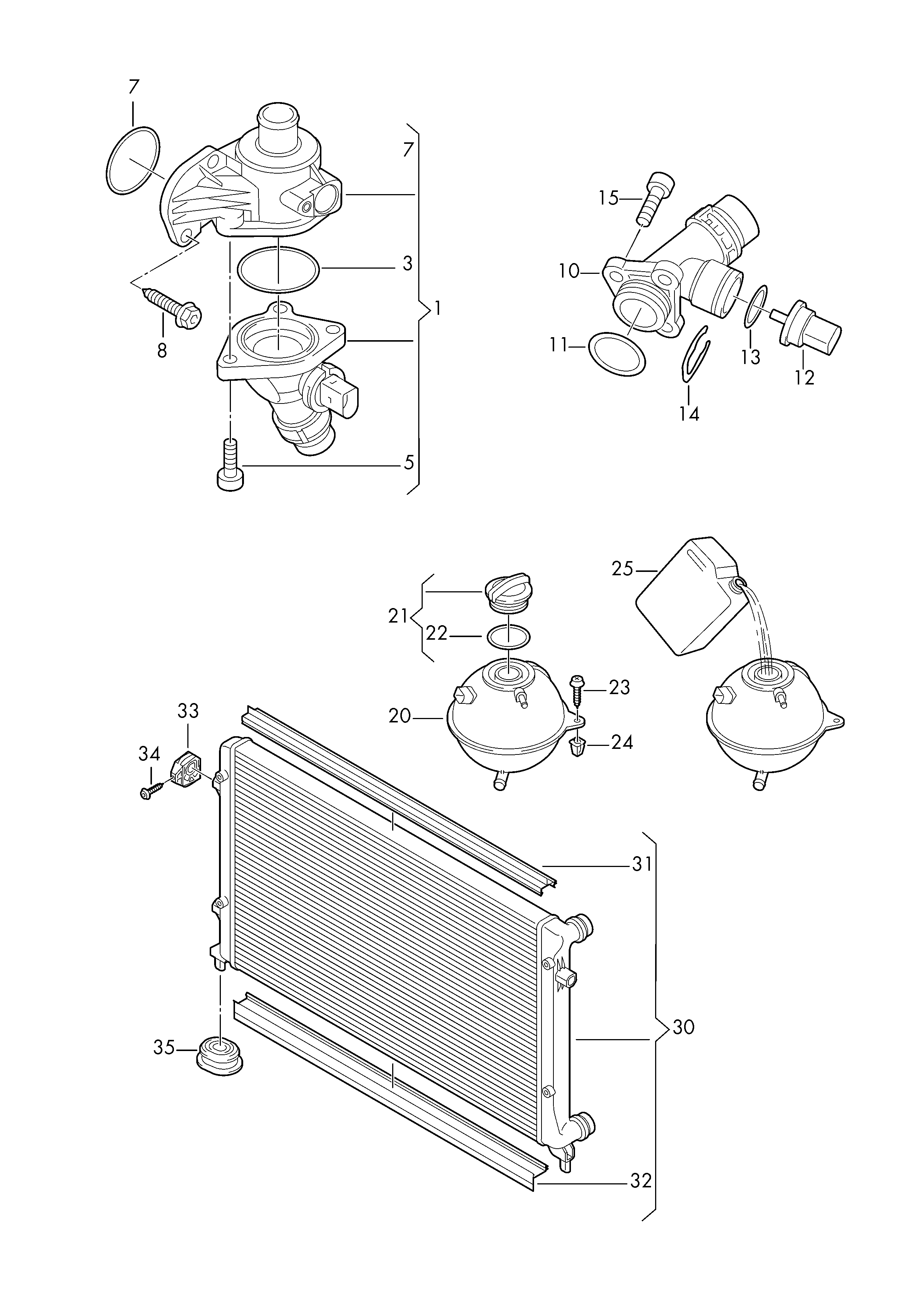 VW 06F 121 111 G - Termostats, Dzesēšanas šķidrums adetalas.lv