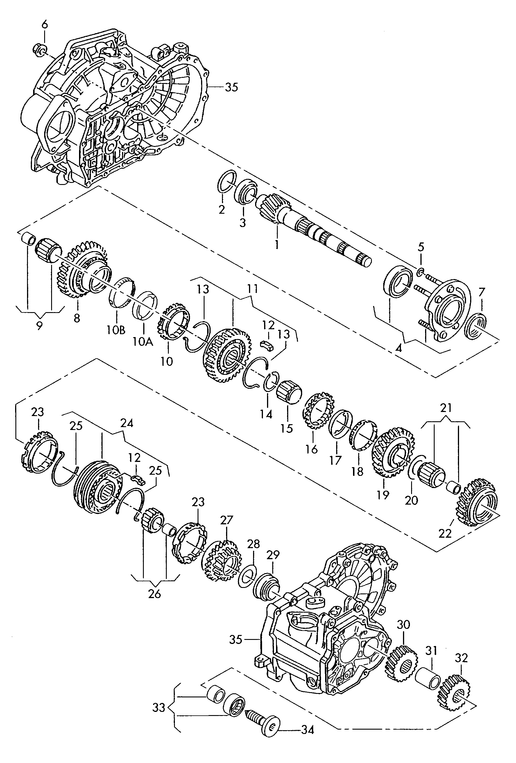 Skoda 02A311375C - Gultnis, Pārnesumkārba adetalas.lv