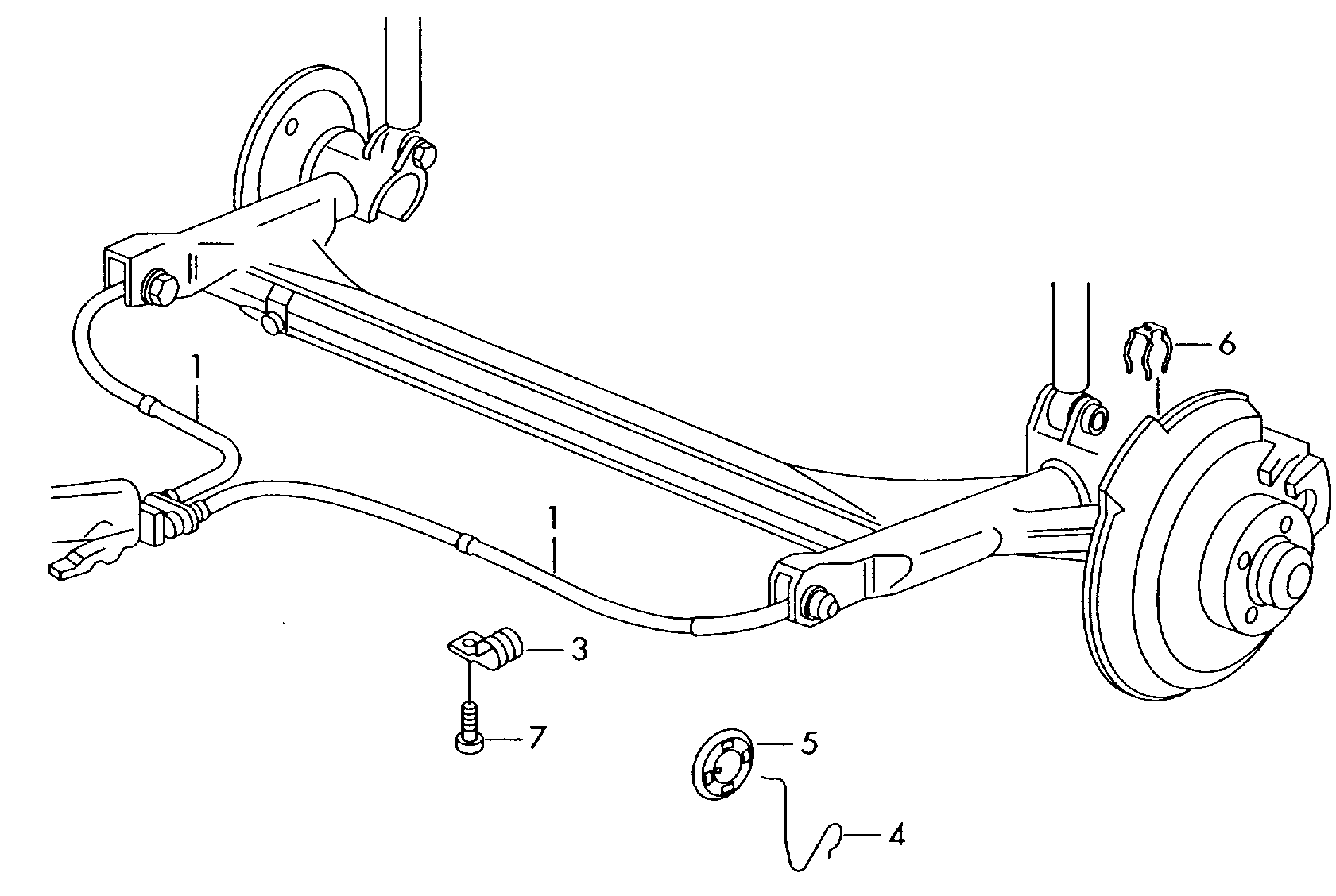 Skoda 1K0 609 721 S - Trose, Stāvbremžu sistēma adetalas.lv