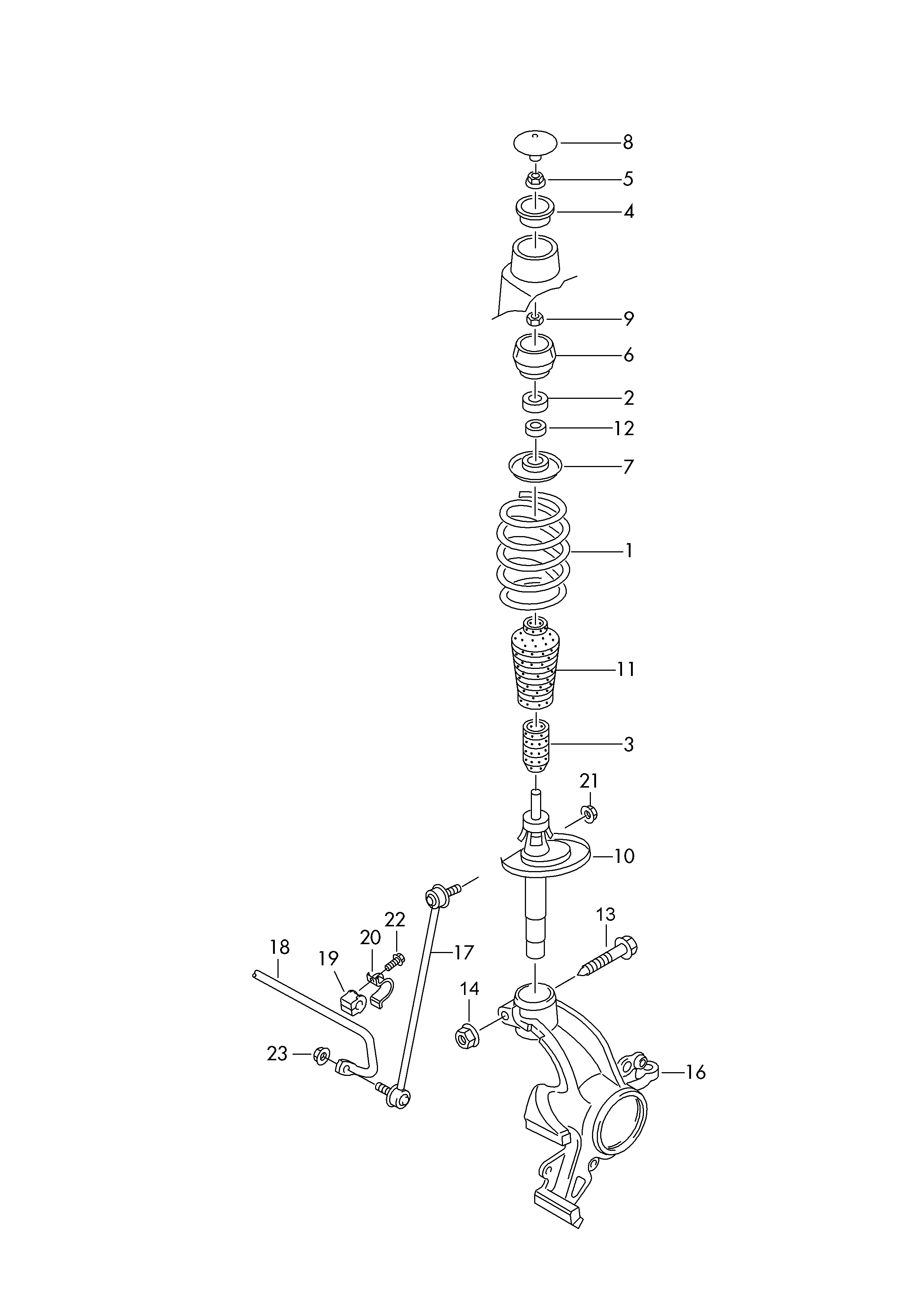 AUDI 6Q0 411 314 P - Bukse, Stabilizators adetalas.lv