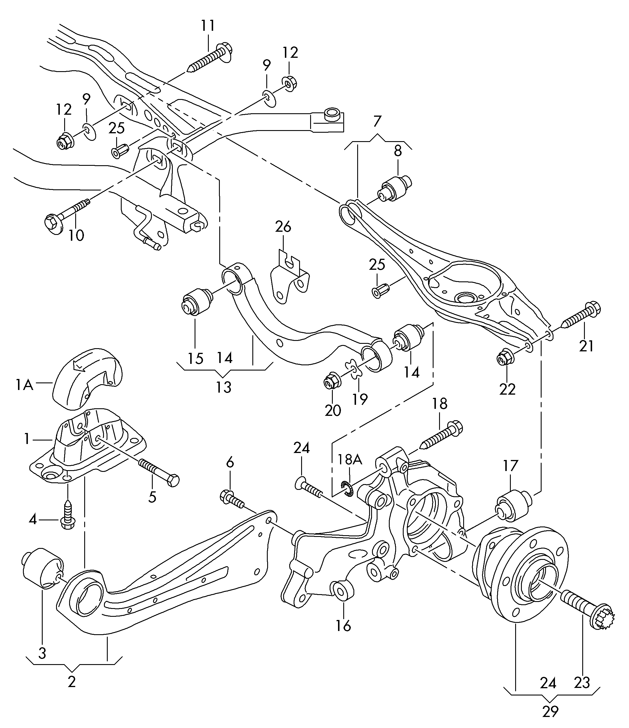 VW 8V0 598 625 A - Riteņa rumbas gultņa komplekts adetalas.lv