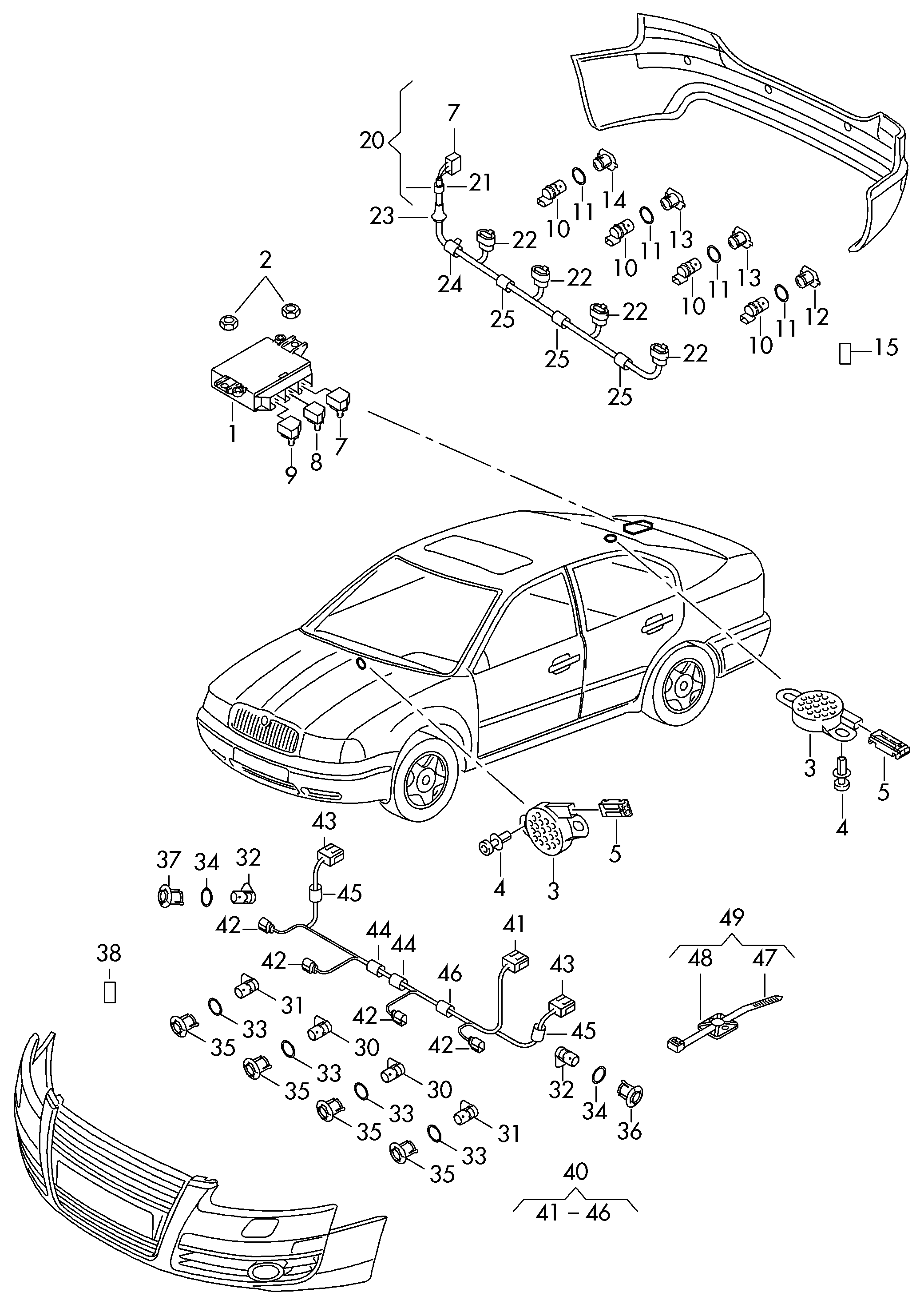 Porsche 4H0 919 275 A - Devējs, Parkošanās palīgsistēma adetalas.lv