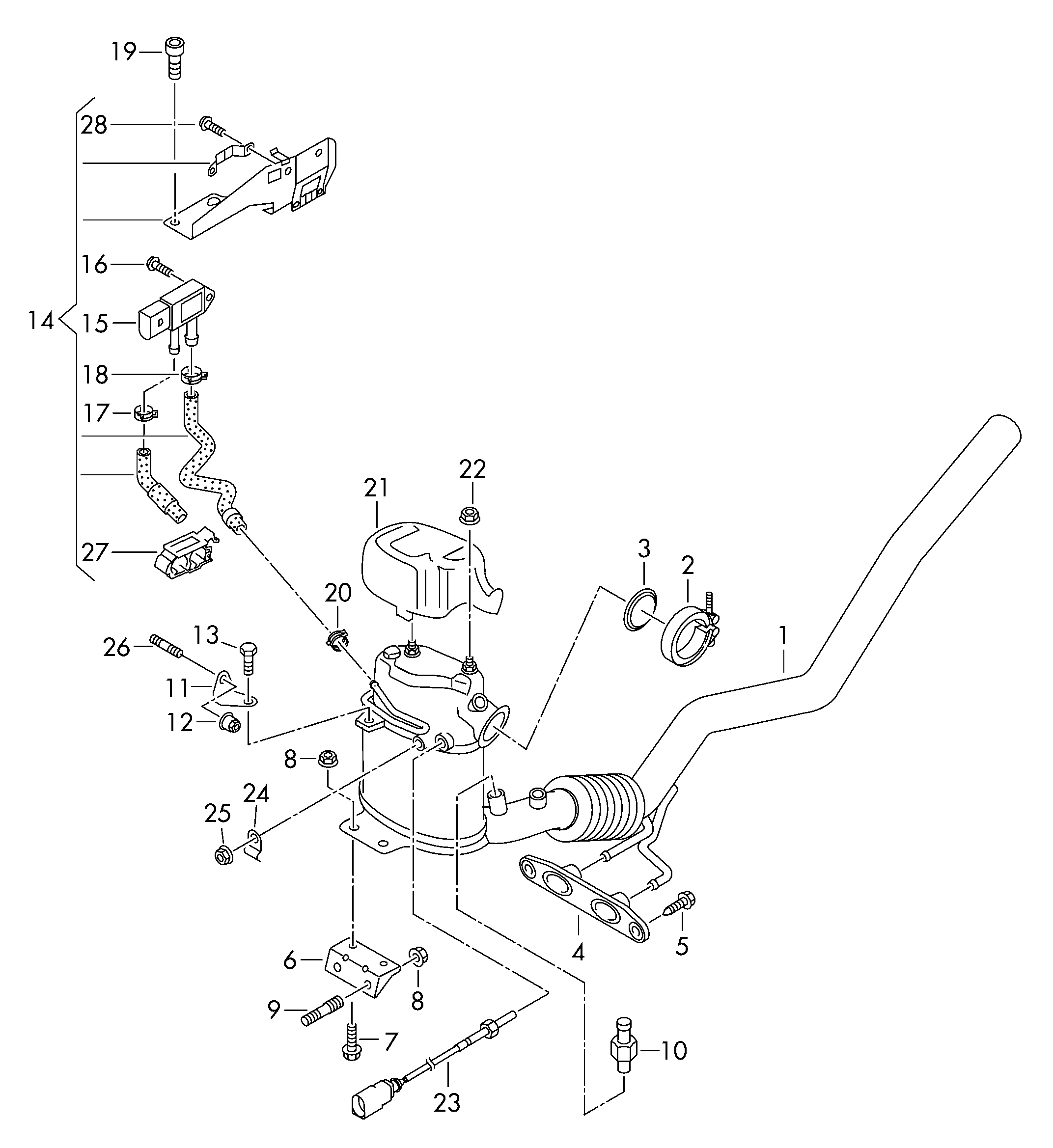 VAG 1K0254707KX - Nosēdumu / Daļiņu filtrs, Izplūdes gāzu sistēma adetalas.lv